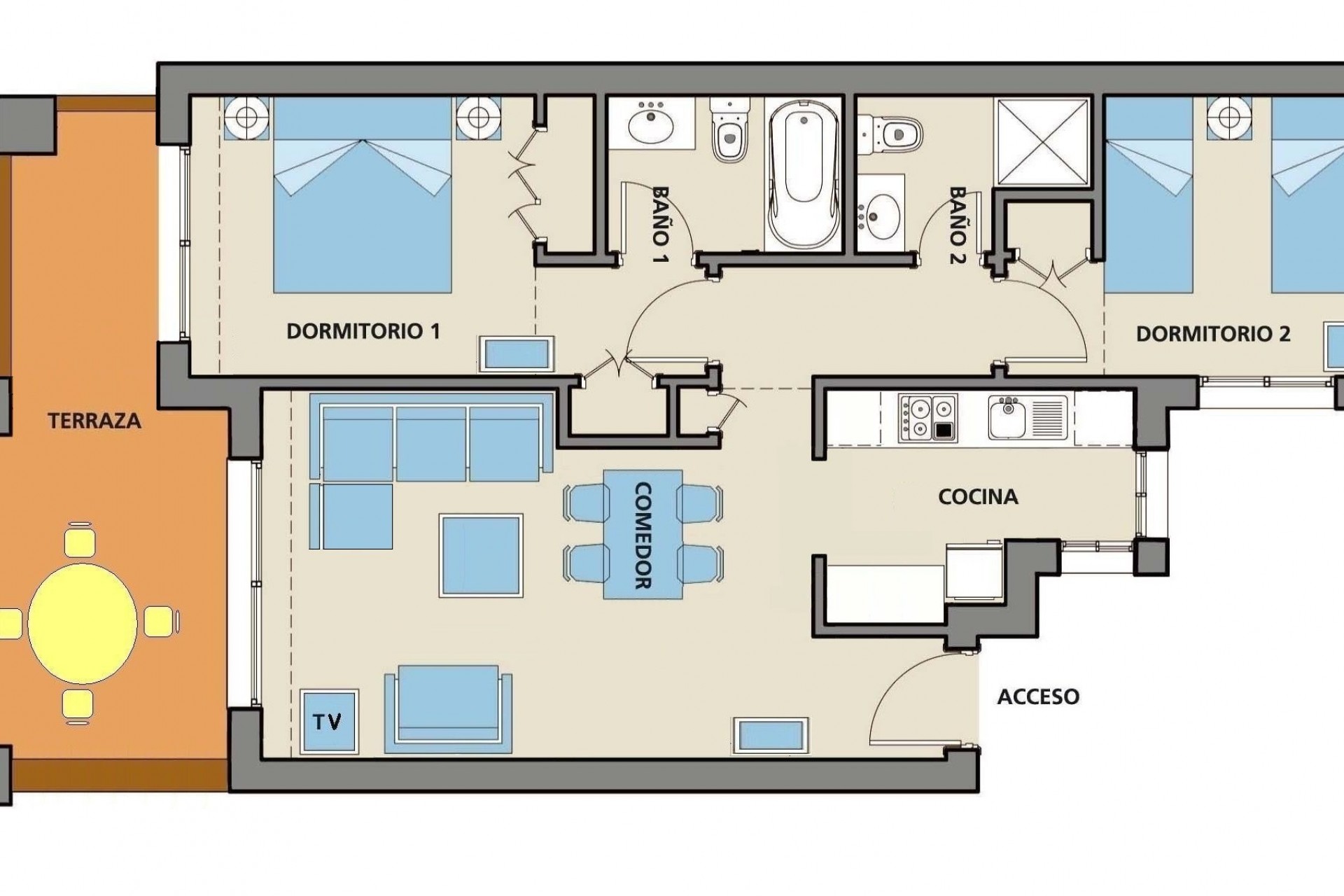 Brukt - Apartment -
Roda Golf Resort - Inland