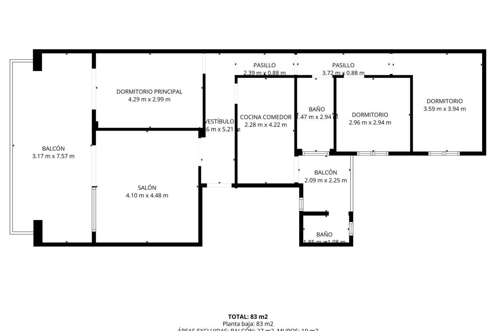 Brukt - Toppleilighet -
Torrevieja - Playa De Los Naufragos