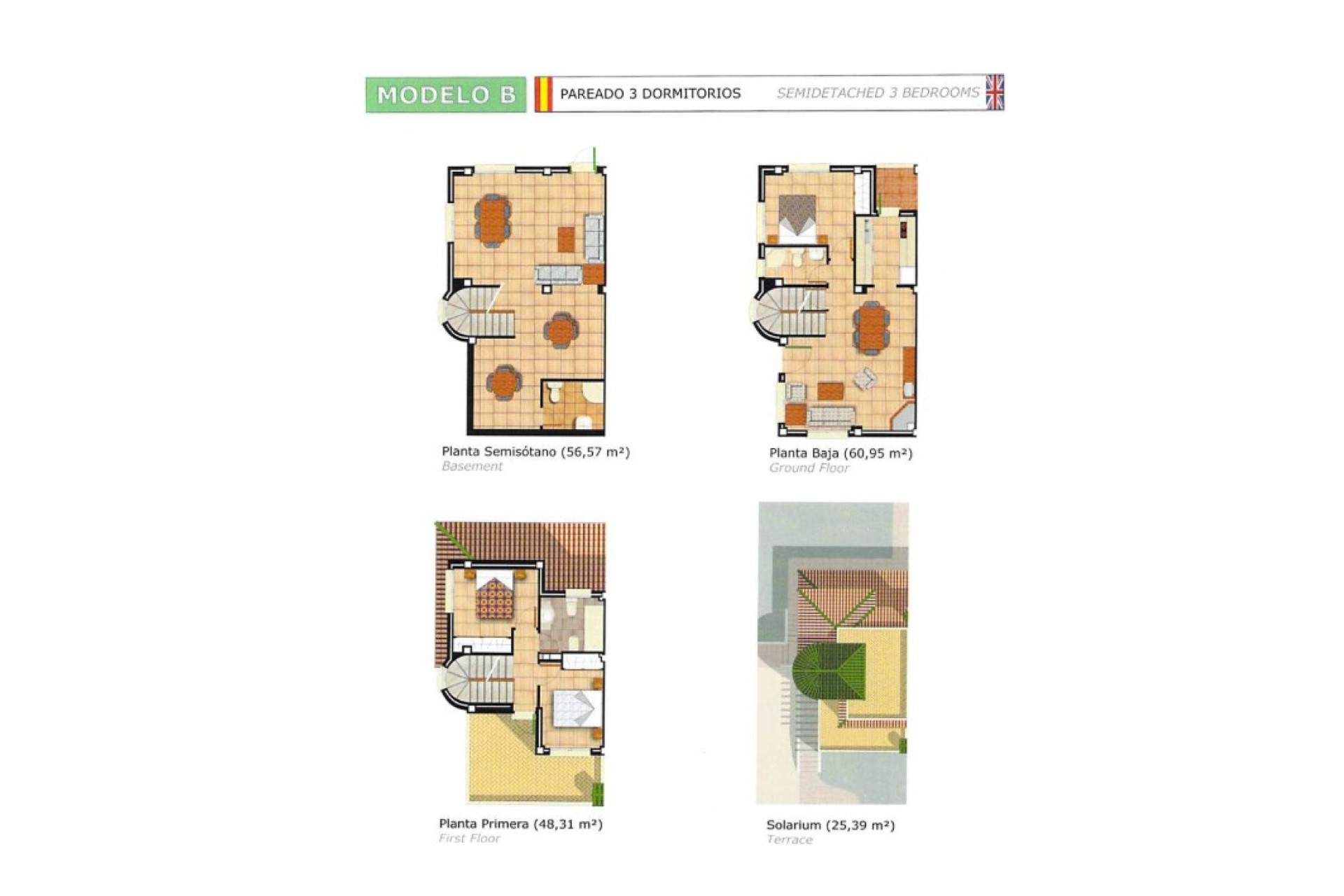 Brukt - Town House -
Ciudad Quesada - Costa Blanca