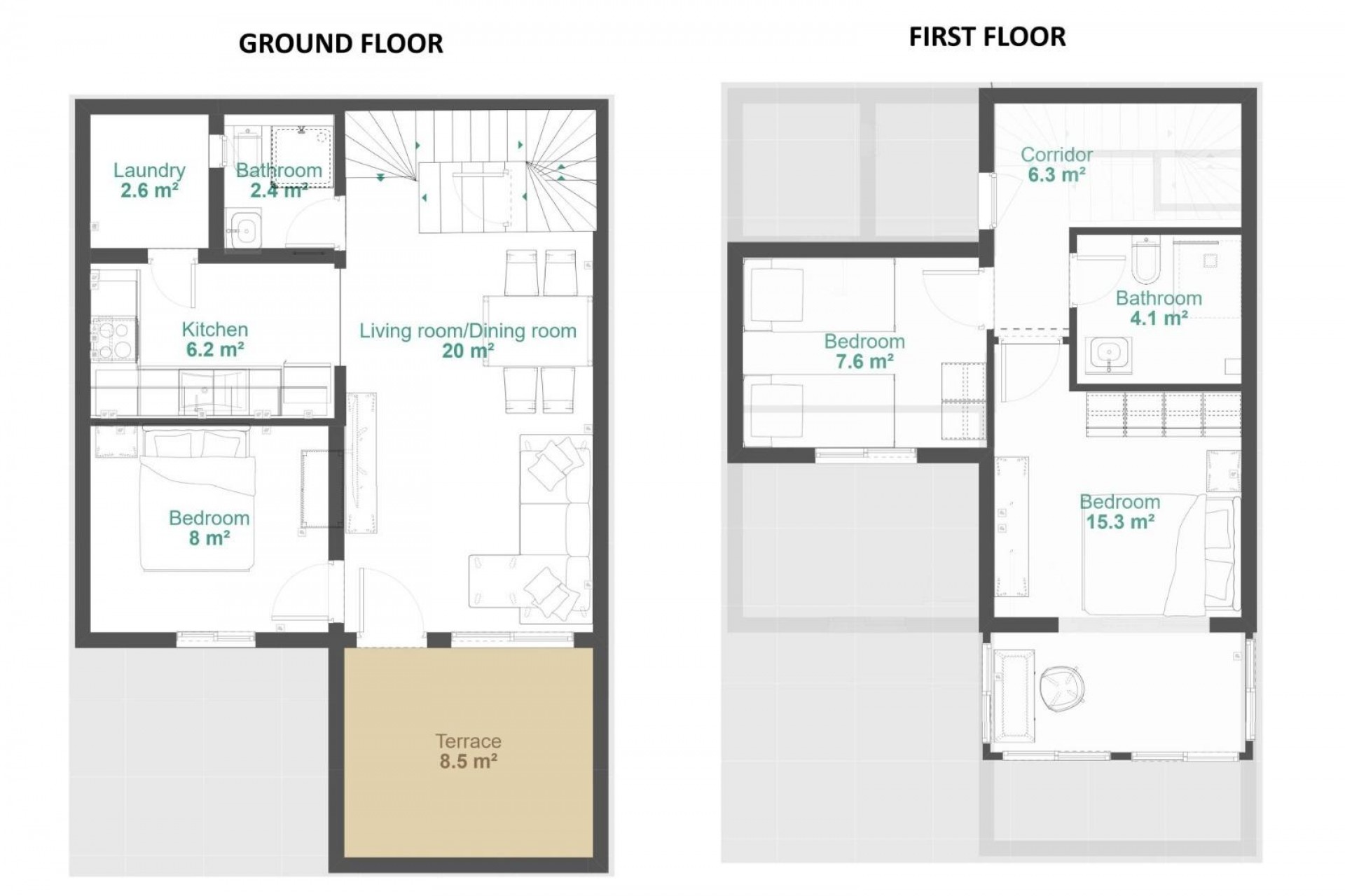 Brukt - Town House -
Orihuela Costa - Los Balcones