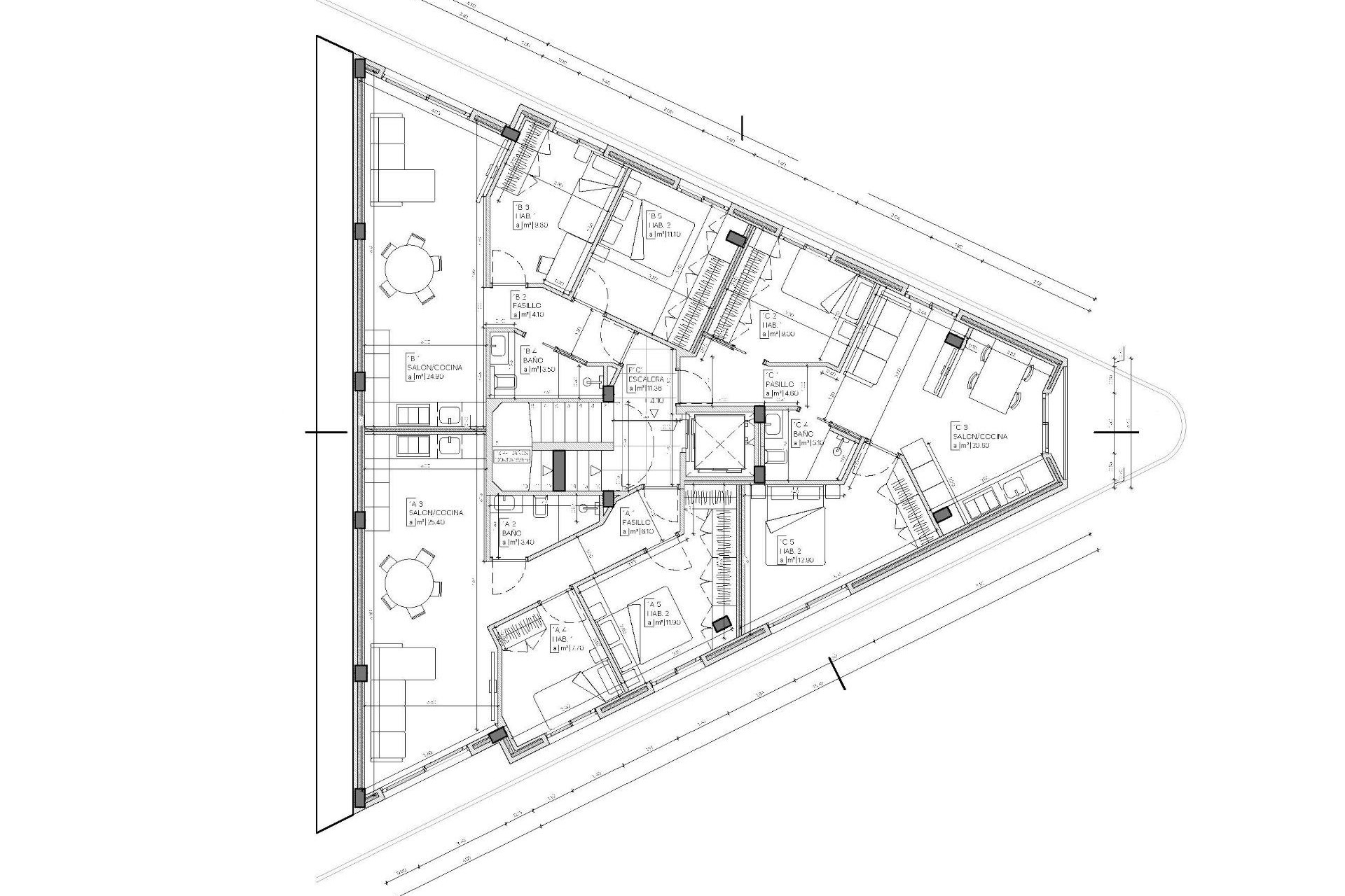 Nybygg - Apartment -
Mazarron - pueblo