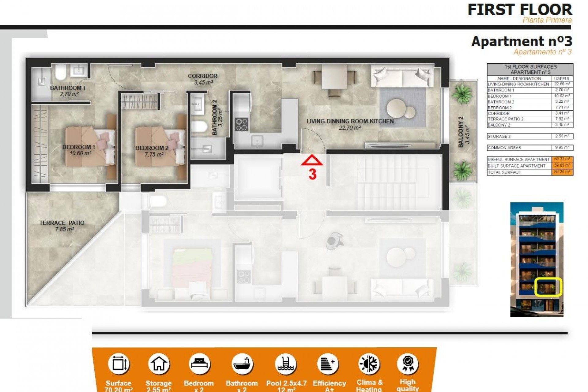 Nybygg - Apartment -
Torrevieja - Playa del Acequión