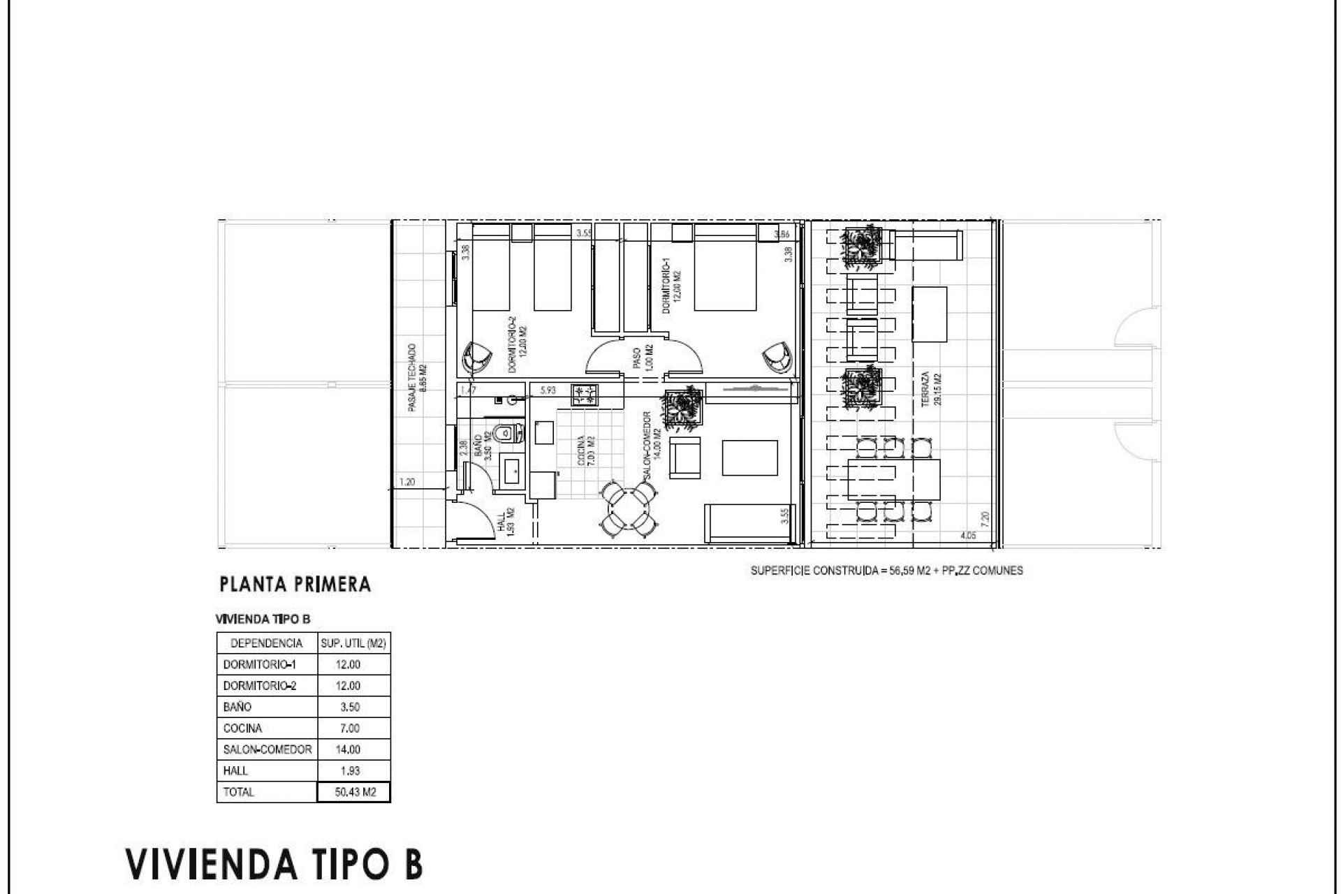 Nybygg - Apartment -
Vera - Vera Playa