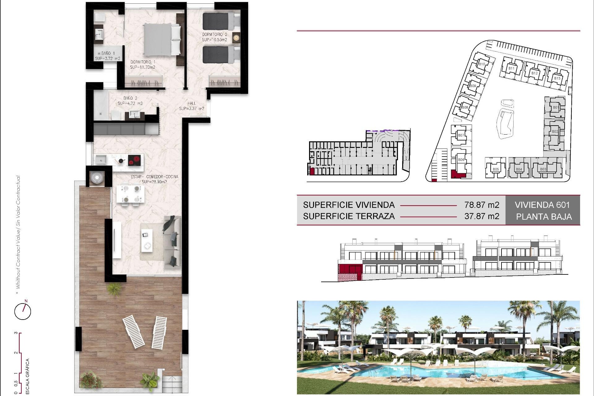 Nybygg - Bungalow -
Ciudad Quesada - Lo Marabú