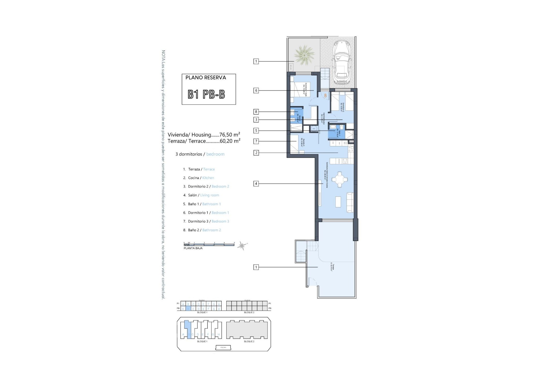 Nybygg - Bungalow -
Dolores - Zona Nueva