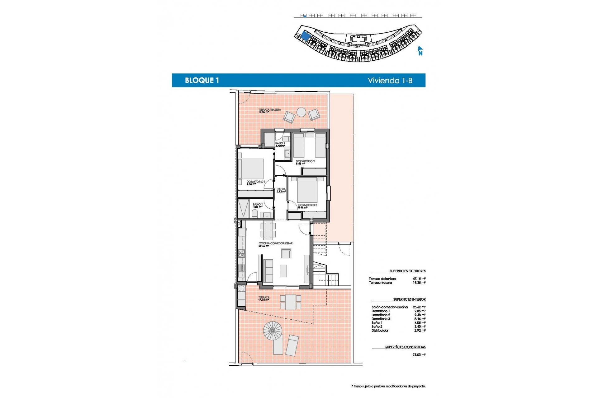 Nybygg - Bungalow -
Pilar de la Horadada - Lo Romero Golf