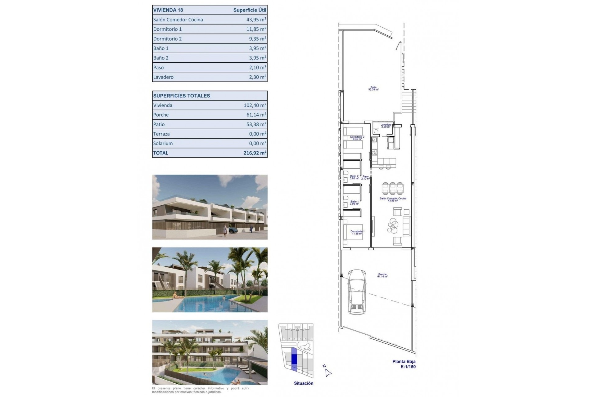 Nybygg - Bungalow -
Pilar de la Horadada - pueblo