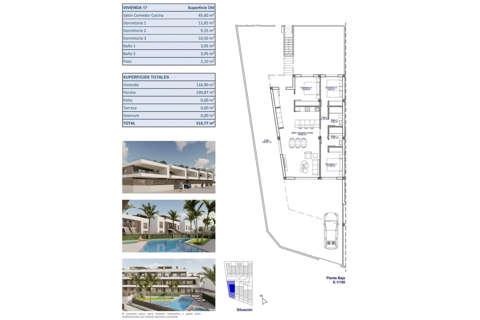 Nybygg - Bungalow -
Pilar de la Horadada - pueblo