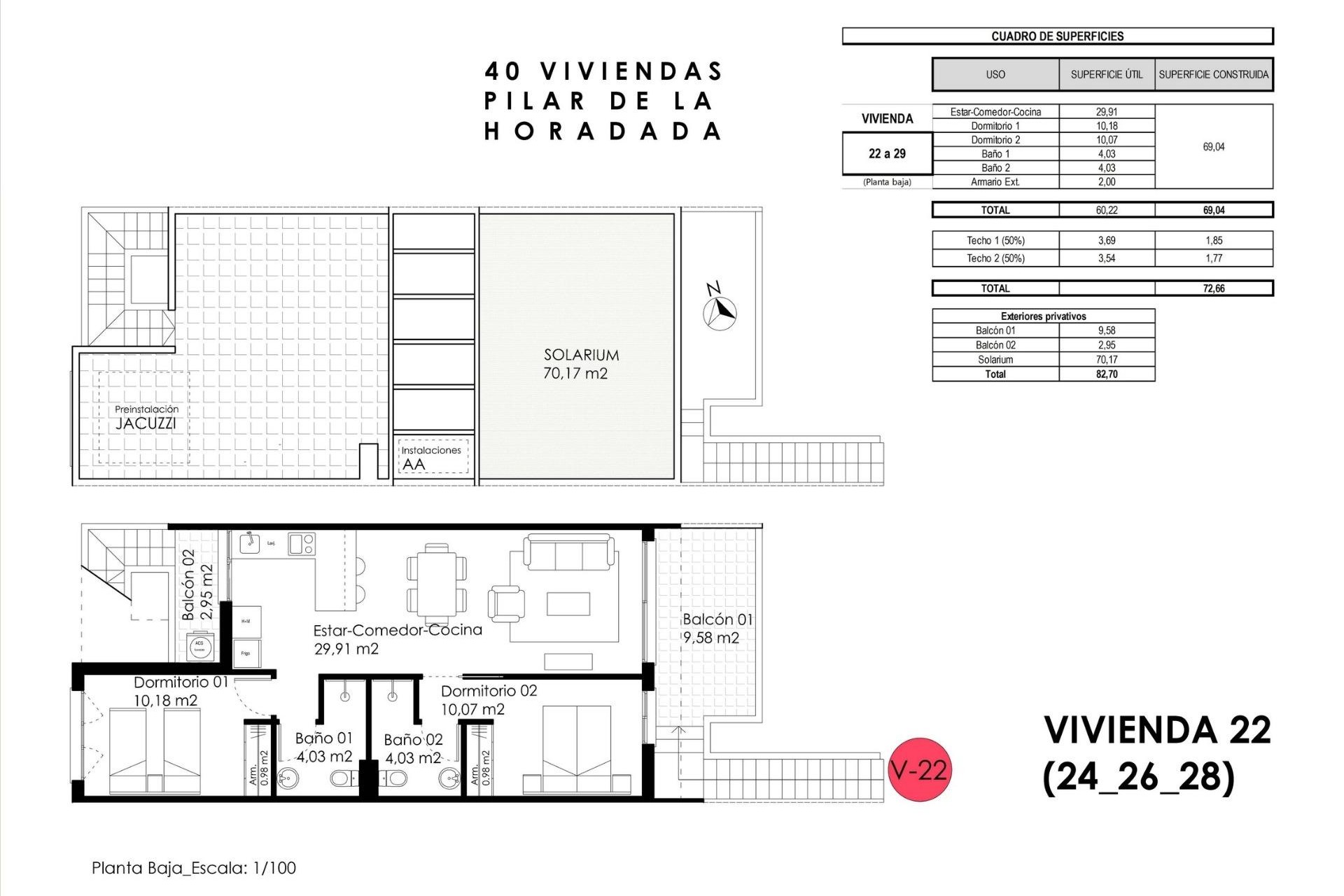 Nybygg - Bungalow -
Pilar de la Horadada - pueblo