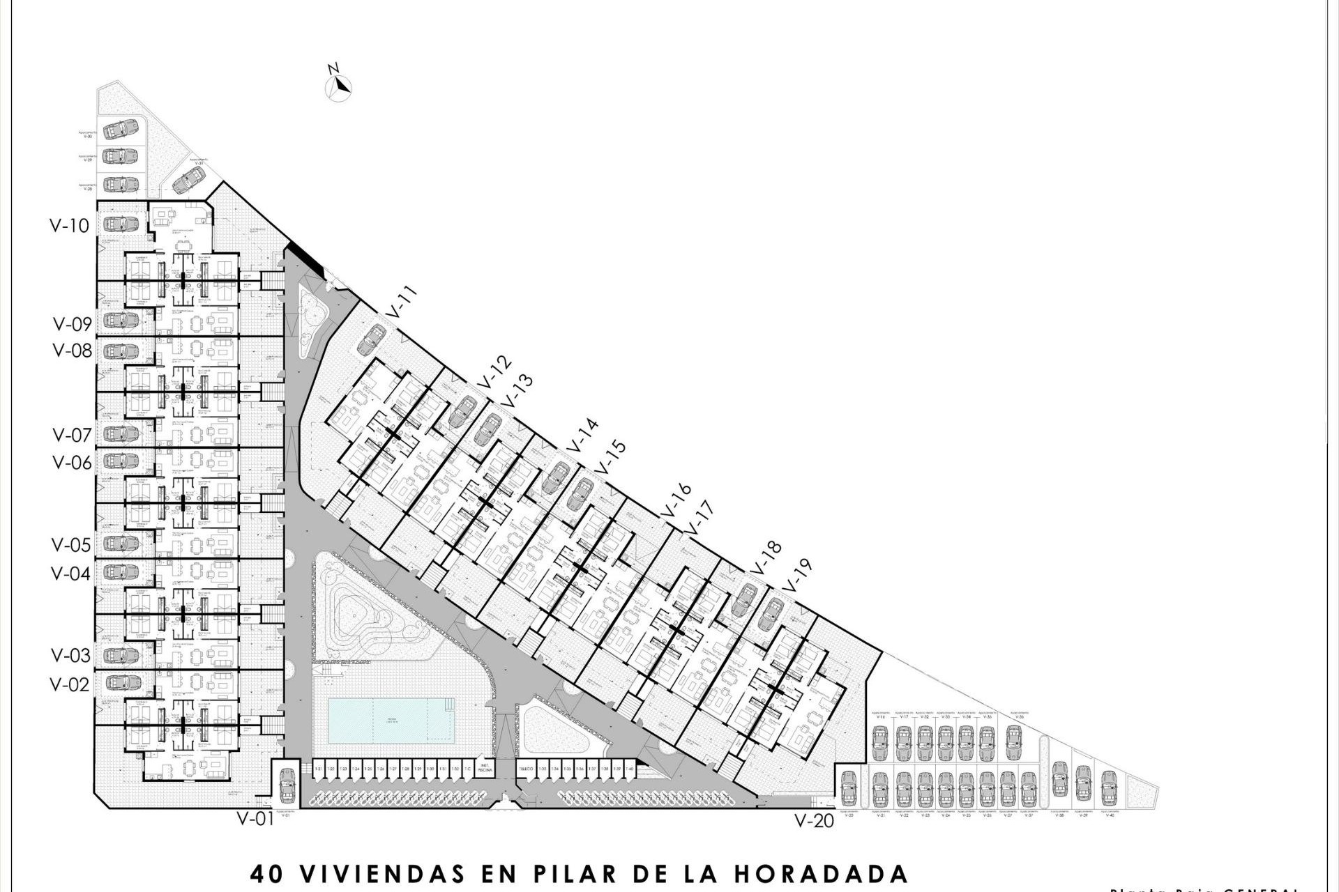 Nybygg - Bungalow -
Pilar de la Horadada - pueblo