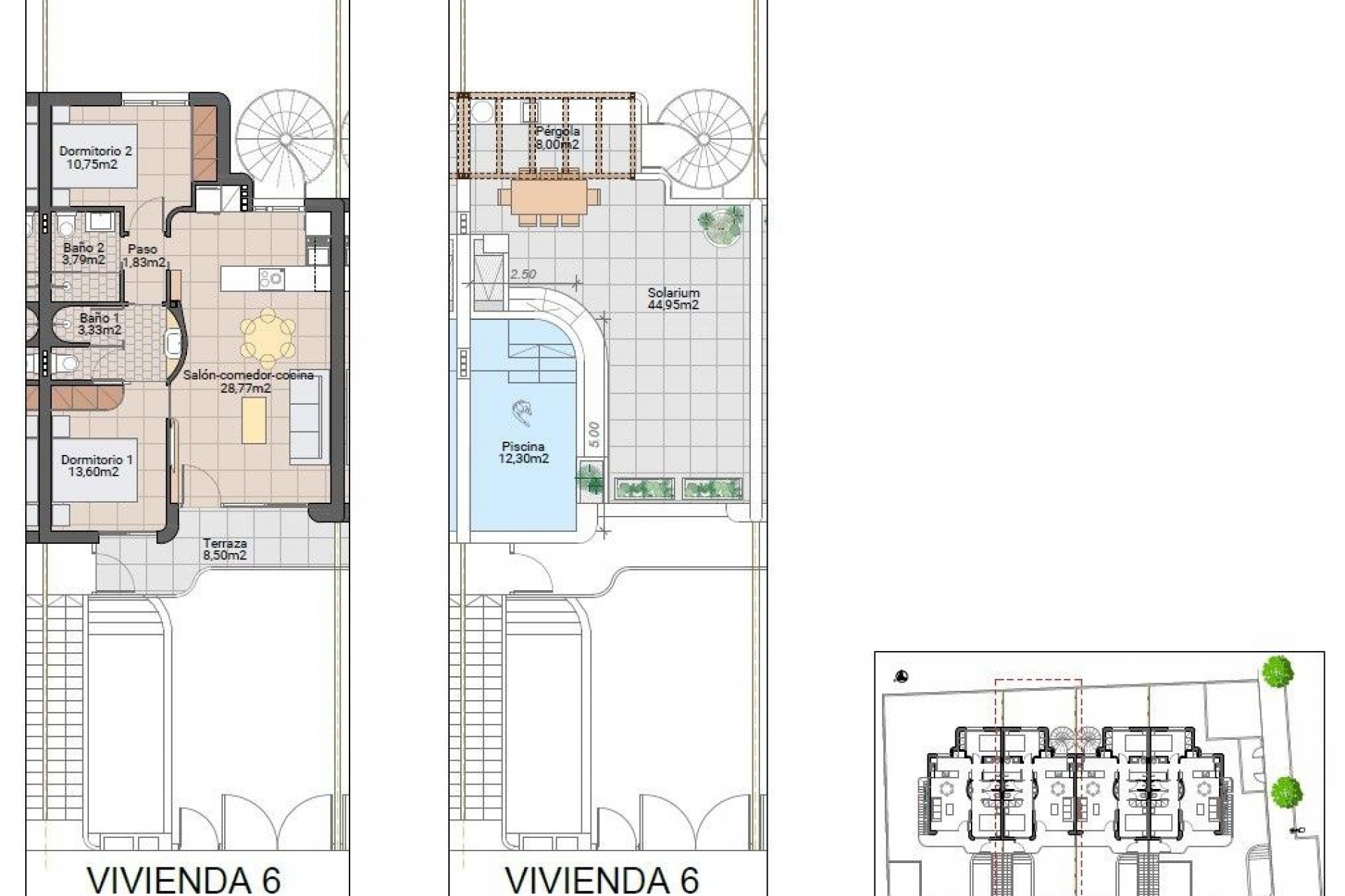 Nybygg - Bungalow -
Pilar de la Horadada - pueblo