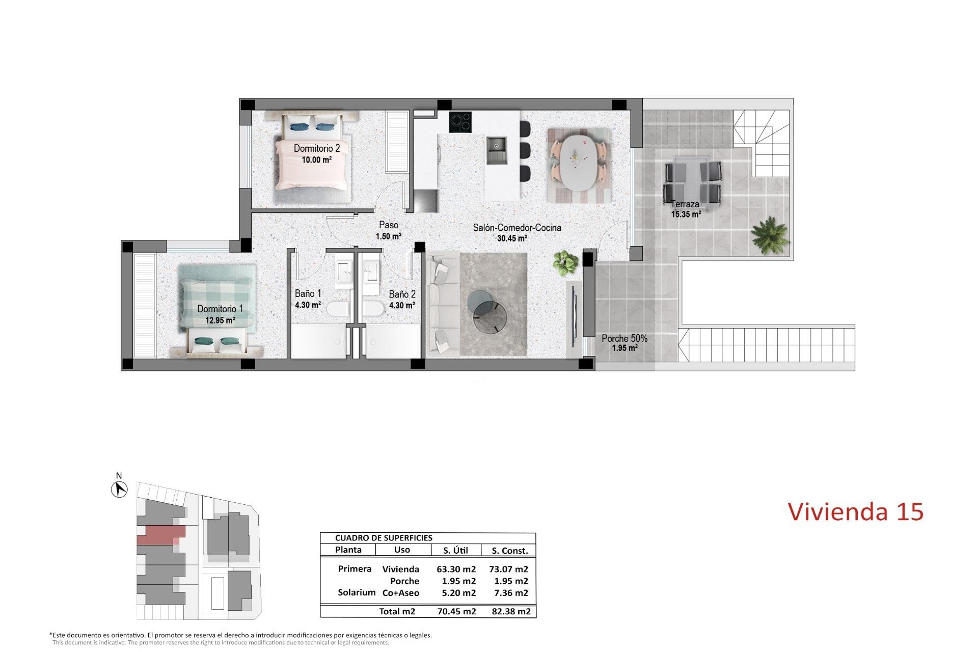 Nybygg - Bungalow -
Pilar de la Horadada - pueblo