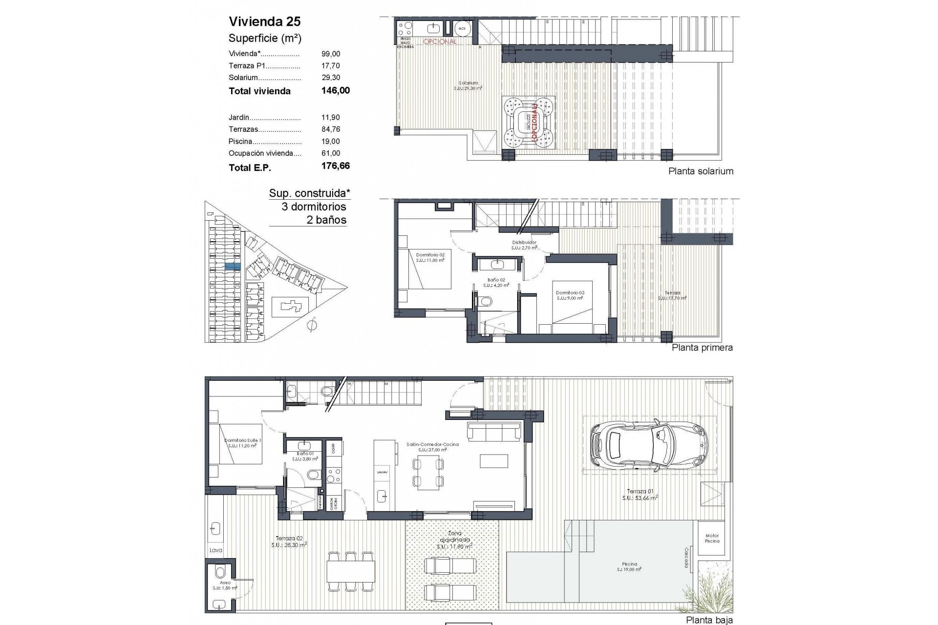 Nybygg - Quad House -
Los Alcazares - Serena Golf