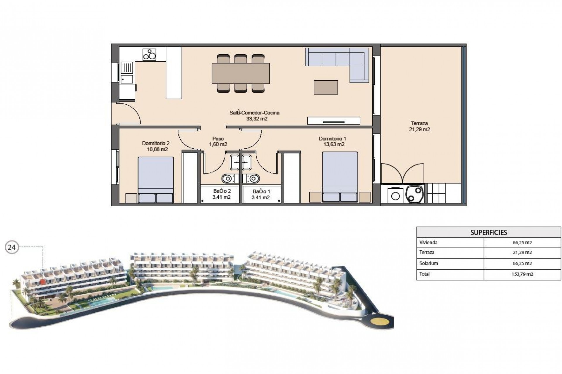Nybygg - Toppleilighet -
Finestrat - Balcón De Finestrat