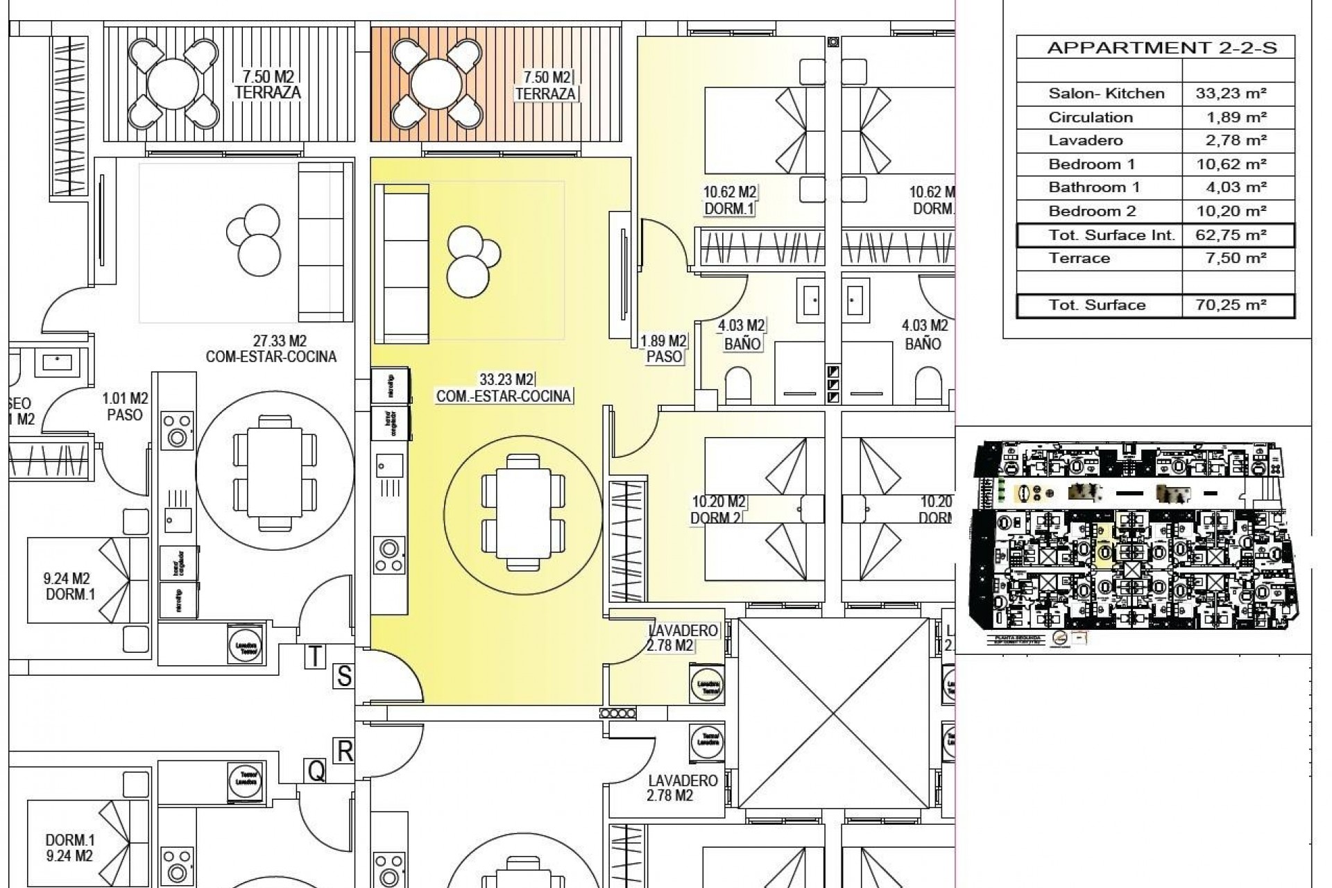 Nybygg - Toppleilighet -
San Miguel de Salinas - Pueblo