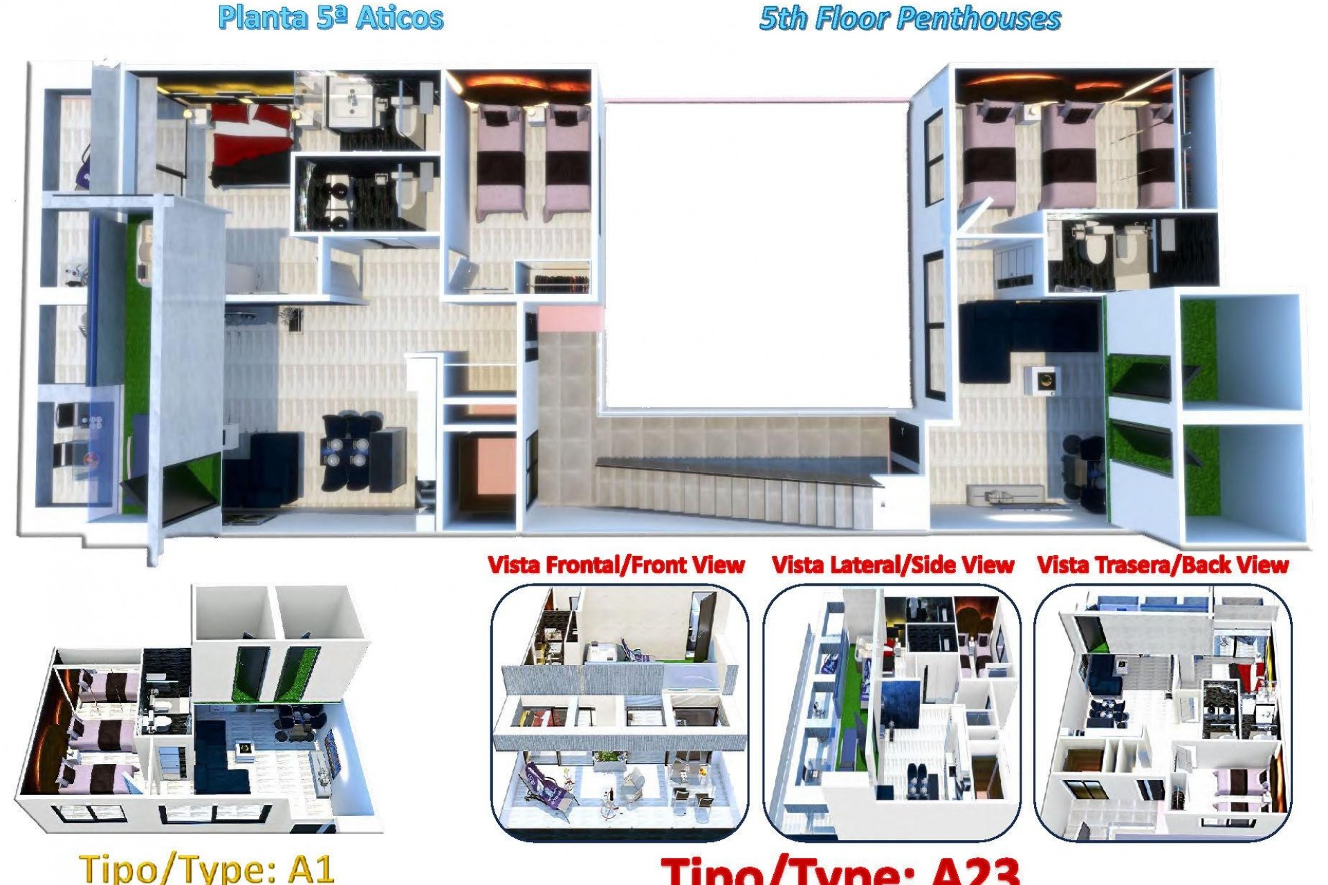 Nybygg - Toppleilighet -
Torrevieja - Centro