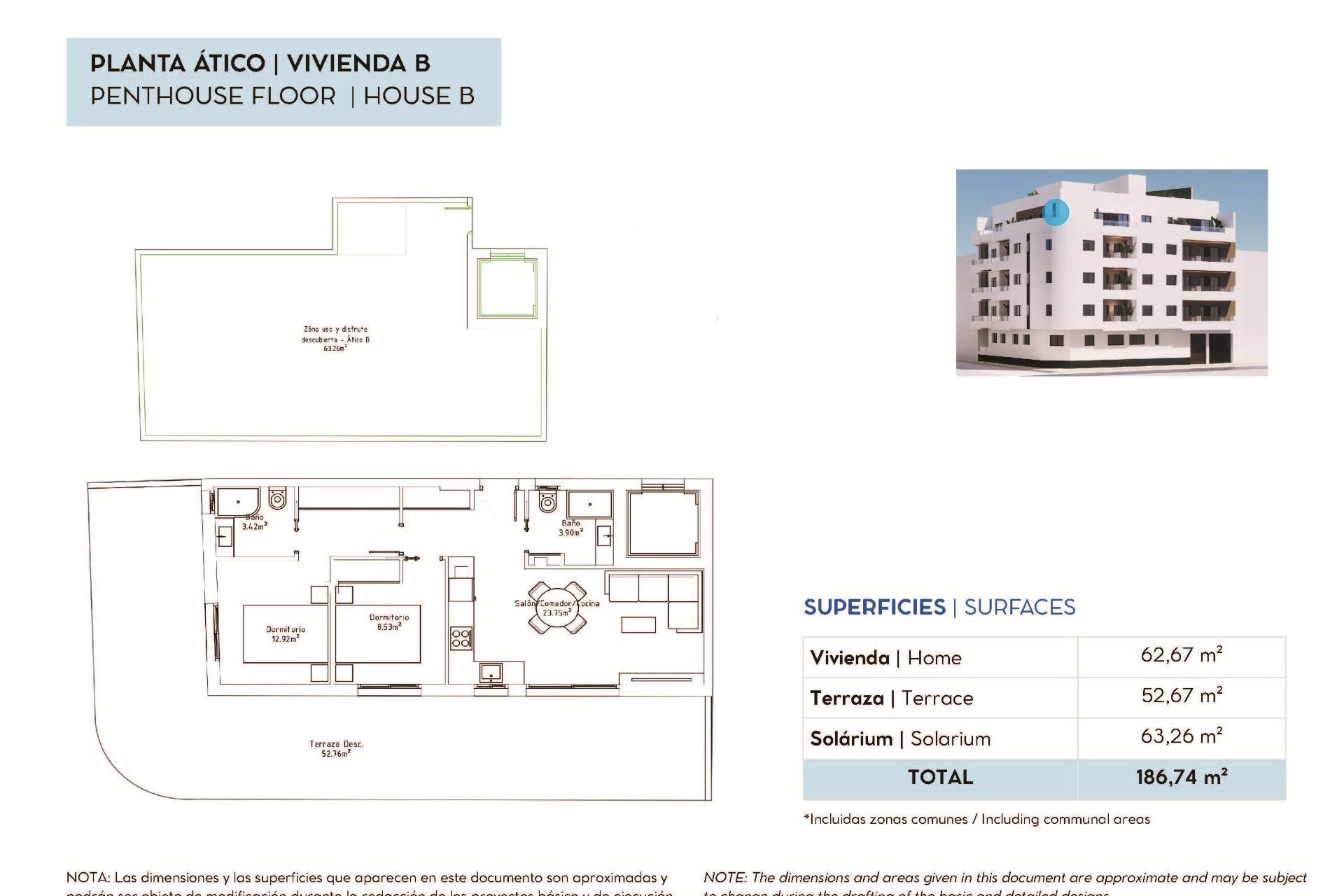 Nybygg - Toppleilighet -
Torrevieja - pueblo