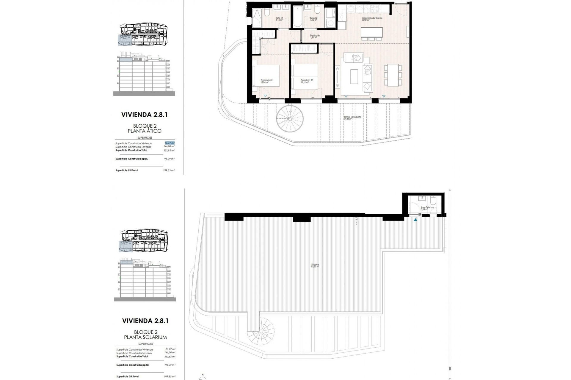 Nybygg - Toppleilighet -
Villajoyosa - Playa del Torres