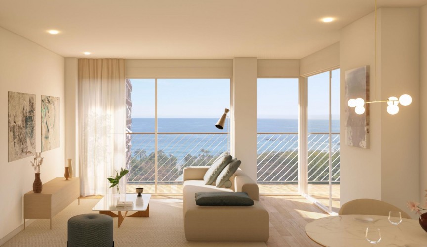 Nybygg - Toppleilighet -
Villajoyosa - Pueblo