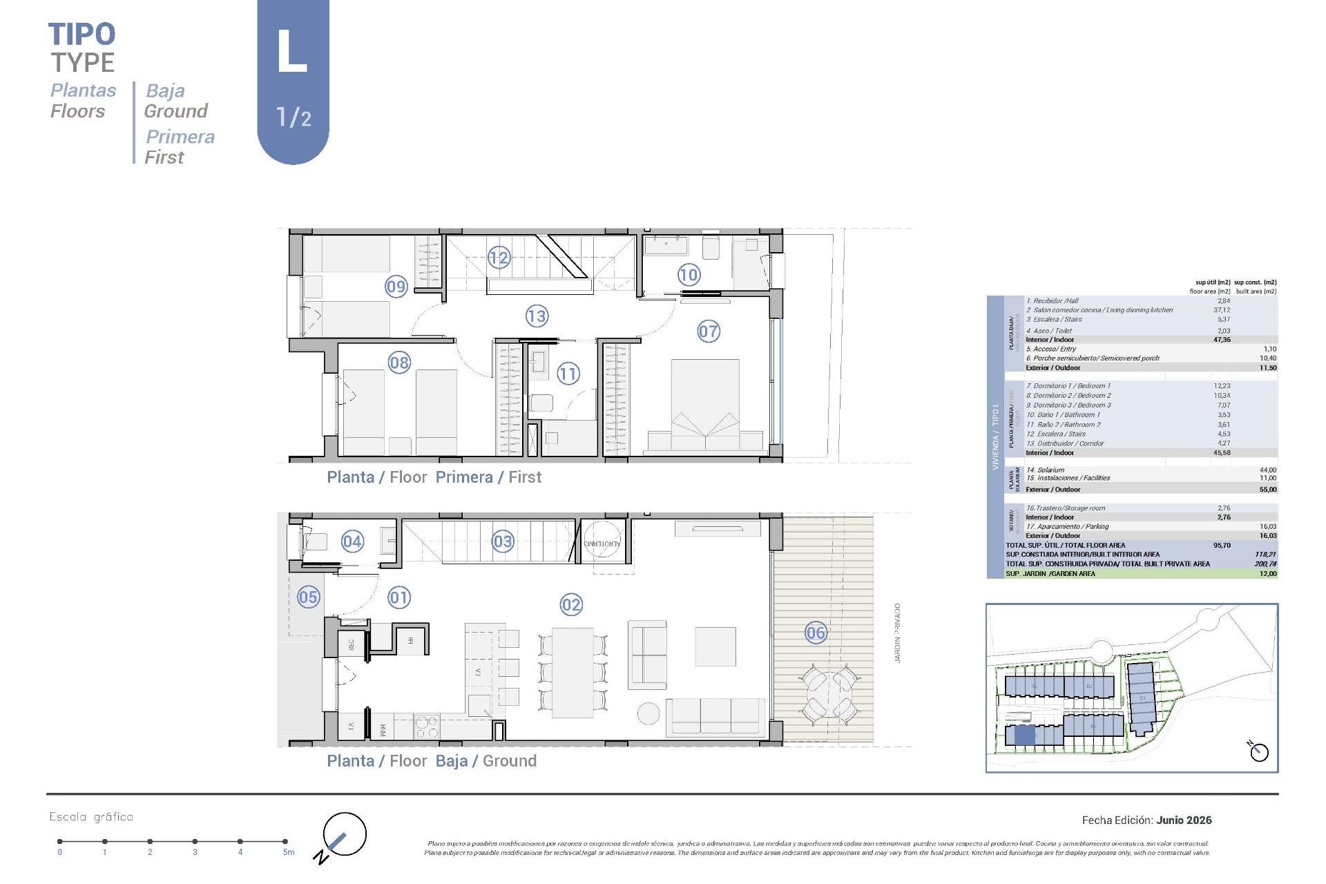 Nybygg - Town House -
El Campello - Platja de L´Amerador