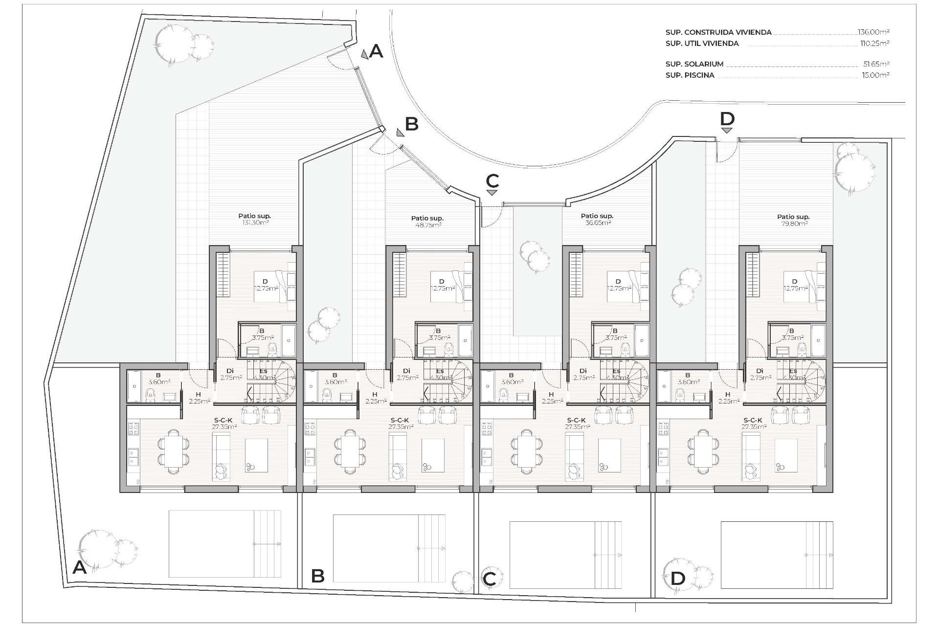 Nybygg - Town House -
Mazarron - Country Club