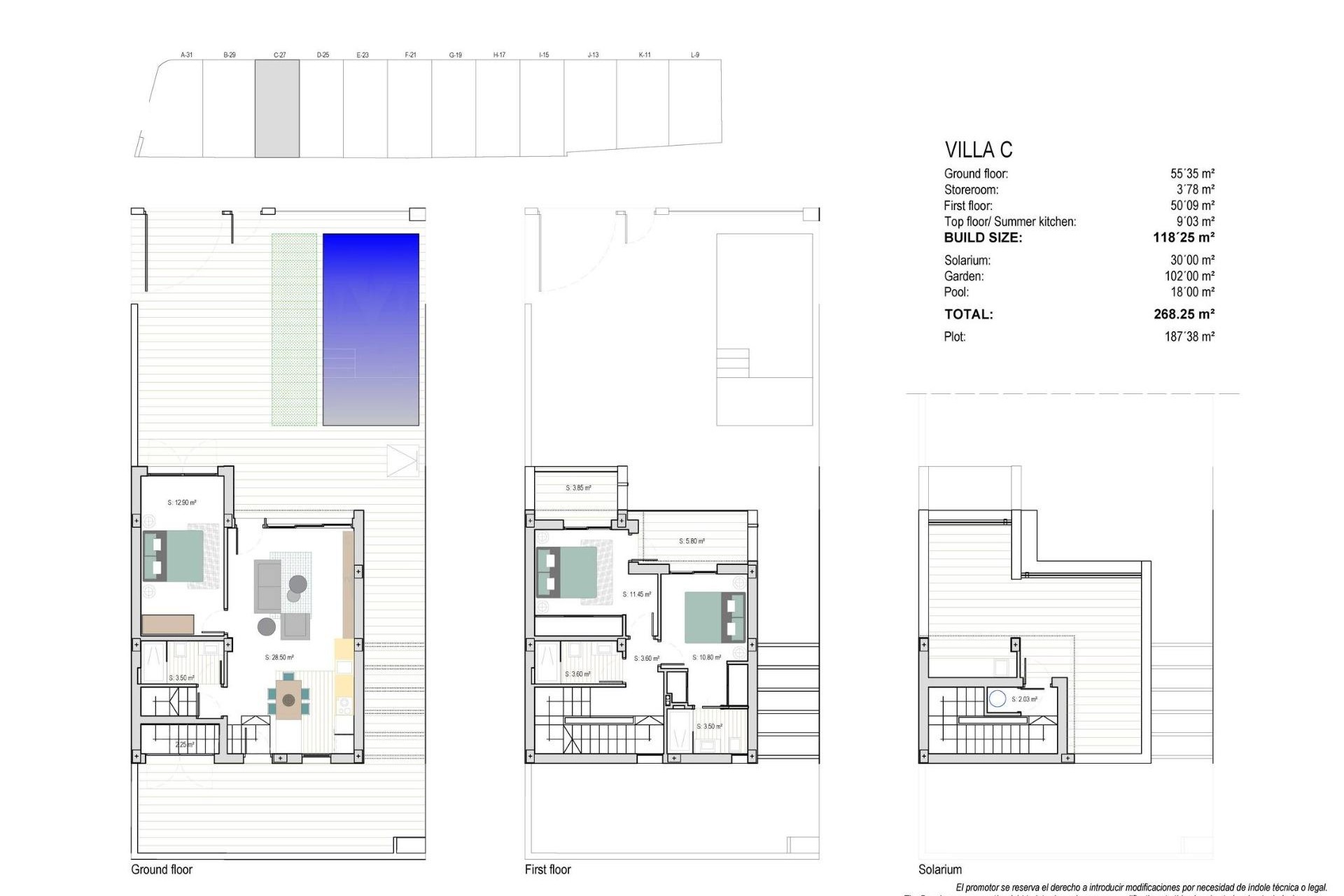 Nybygg - Villa -
Los Alcazares - Playa la Atascadera