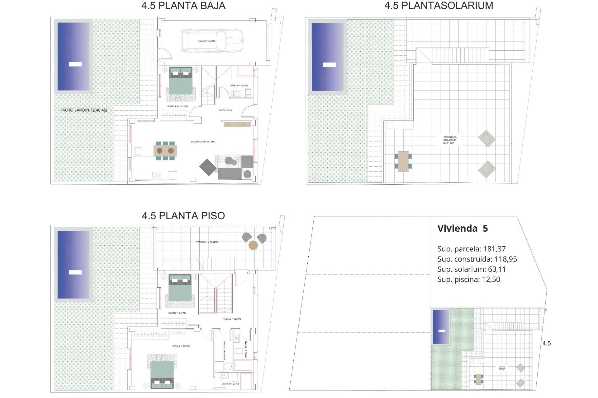 Nybygg - Villa -
Los Belones - pueblo