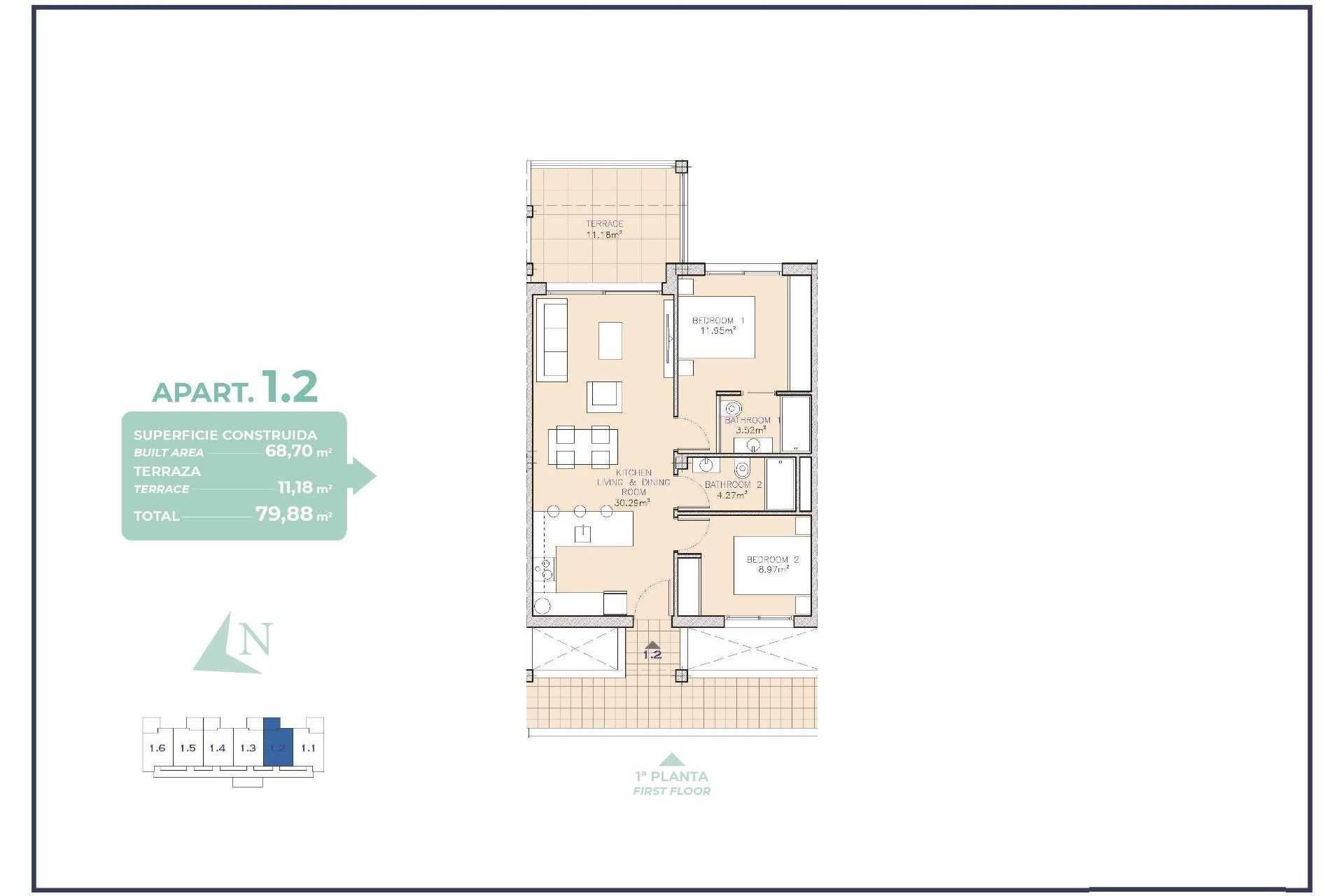 Nybyggnation - Apartment -
Los Alcazares - Serena Golf