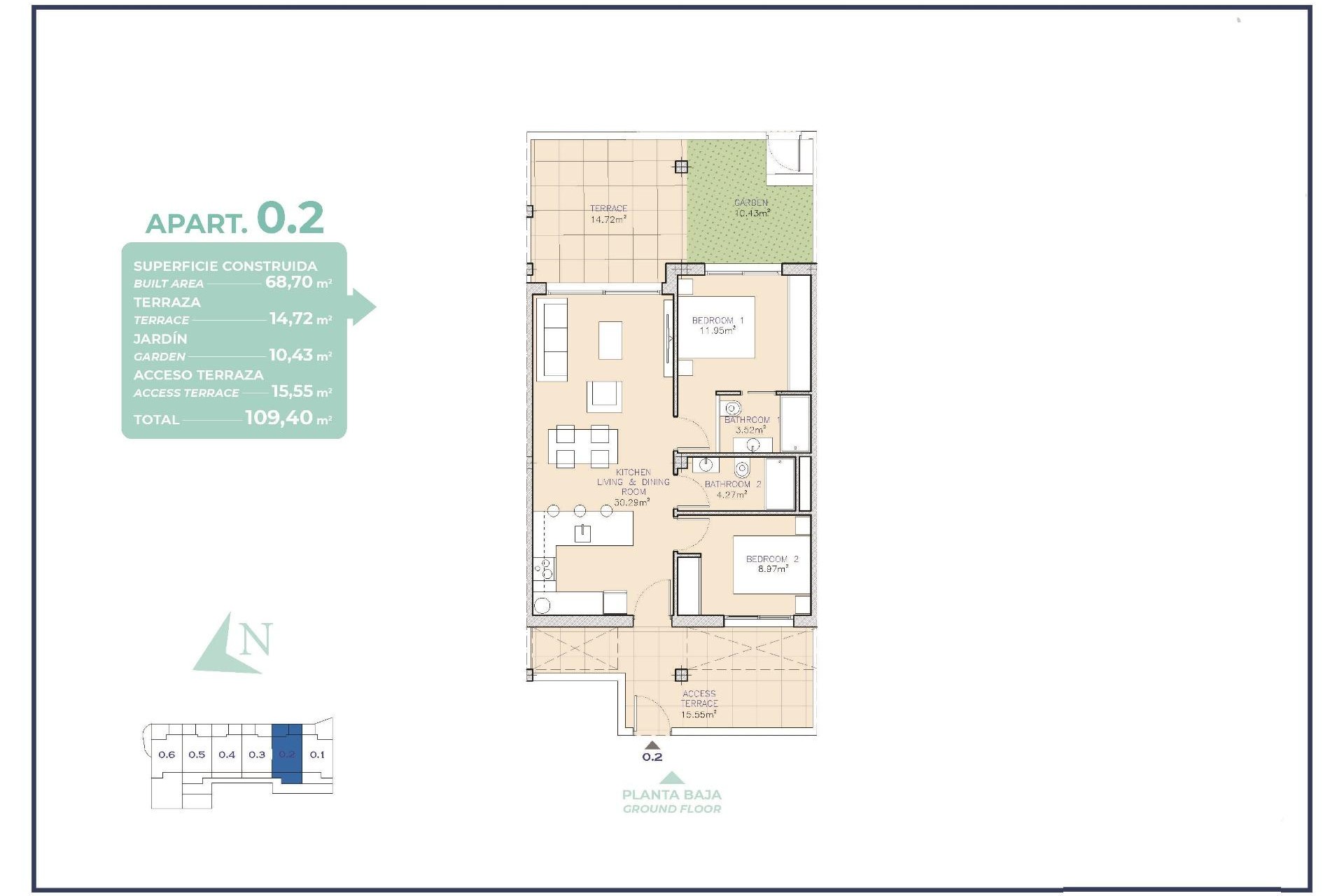 Nybyggnation - Apartment -
Los Alcazares - Serena Golf