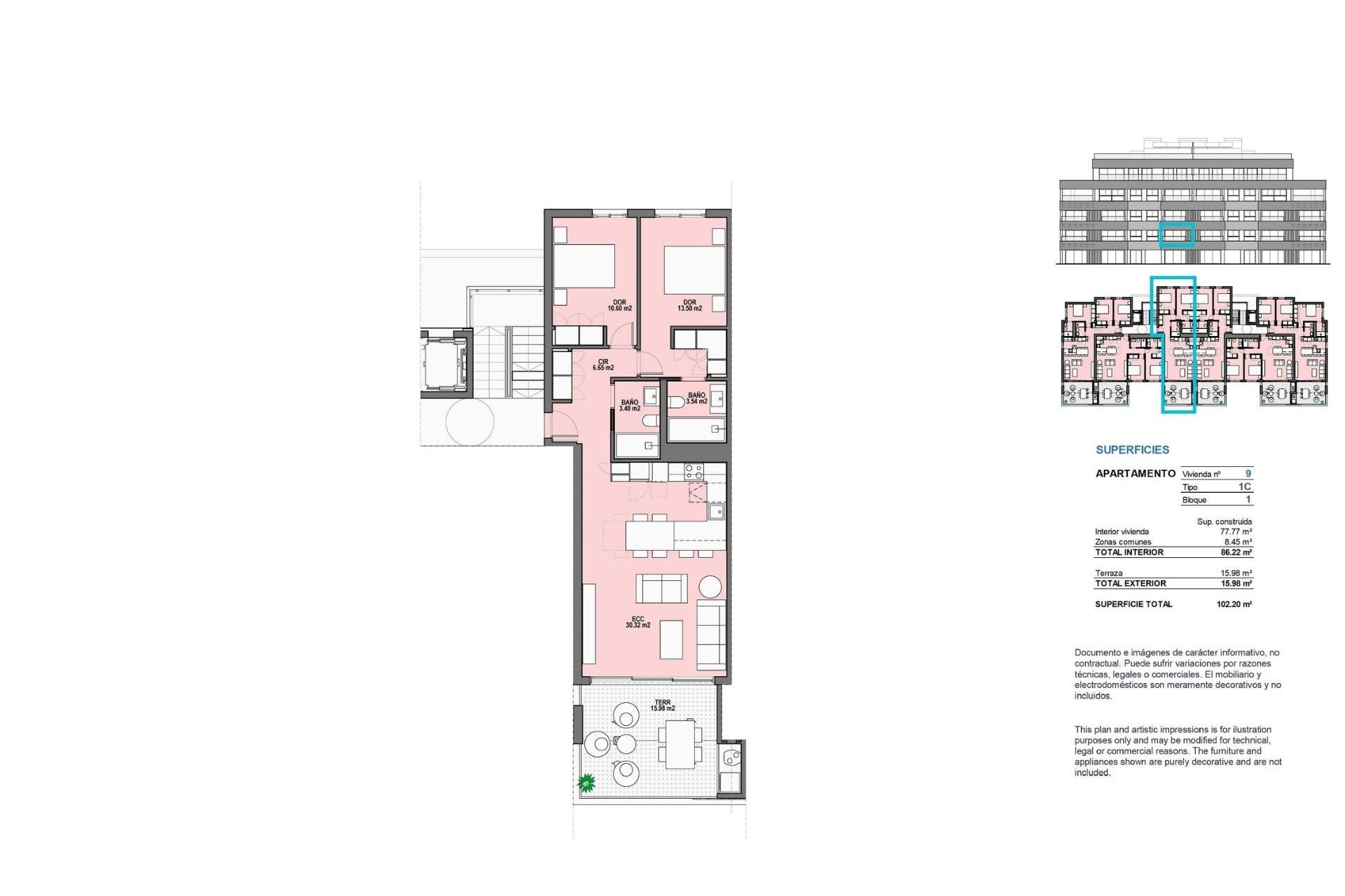 Nybyggnation - Apartment -
Torre Pacheco - Santa Rosalia Lake And Life Resort