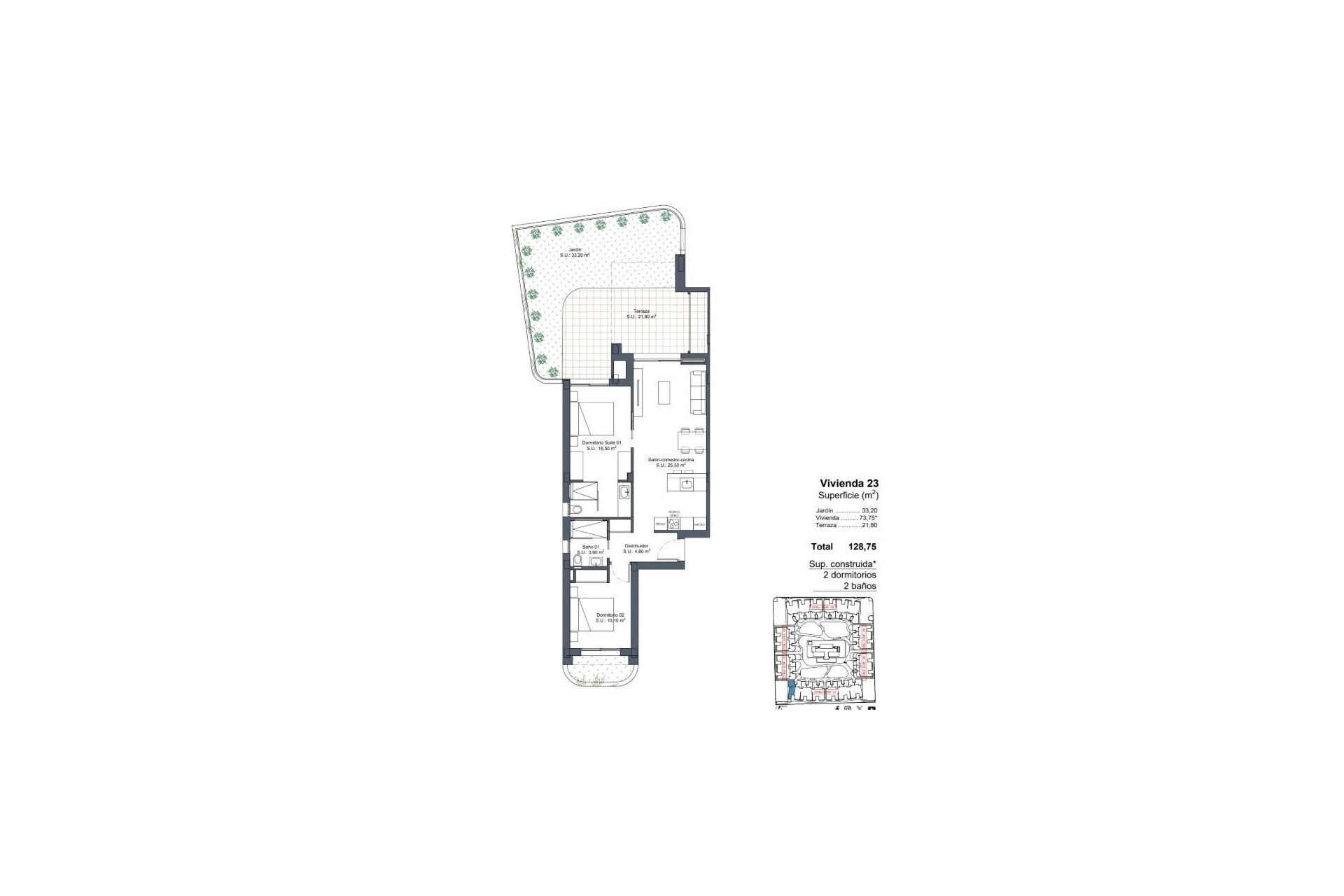 Nybyggnation - Bungalow -
Ciudad Quesada - Lo Marabú