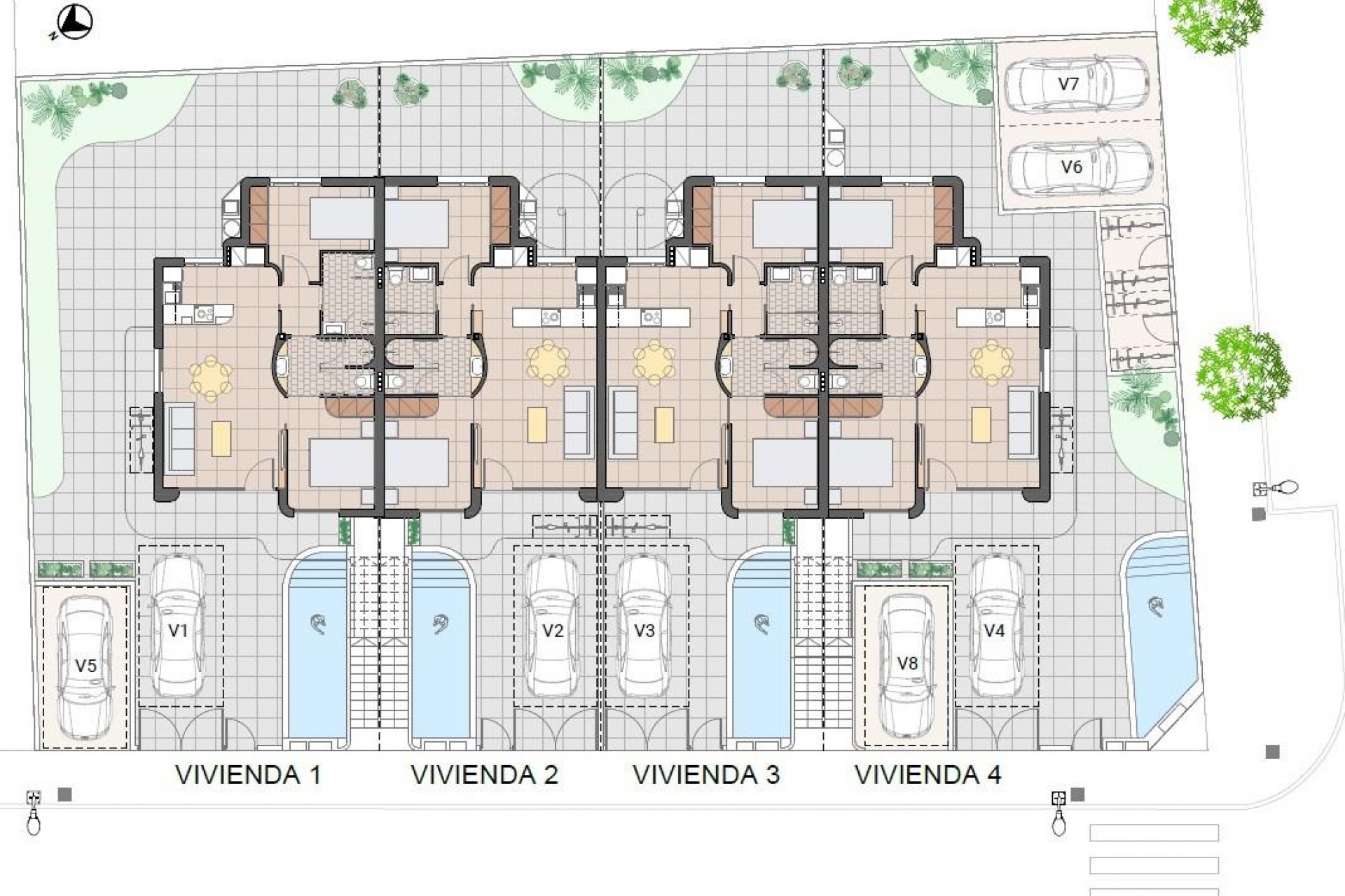 Nybyggnation - Bungalow -
Pilar de la Horadada - pueblo
