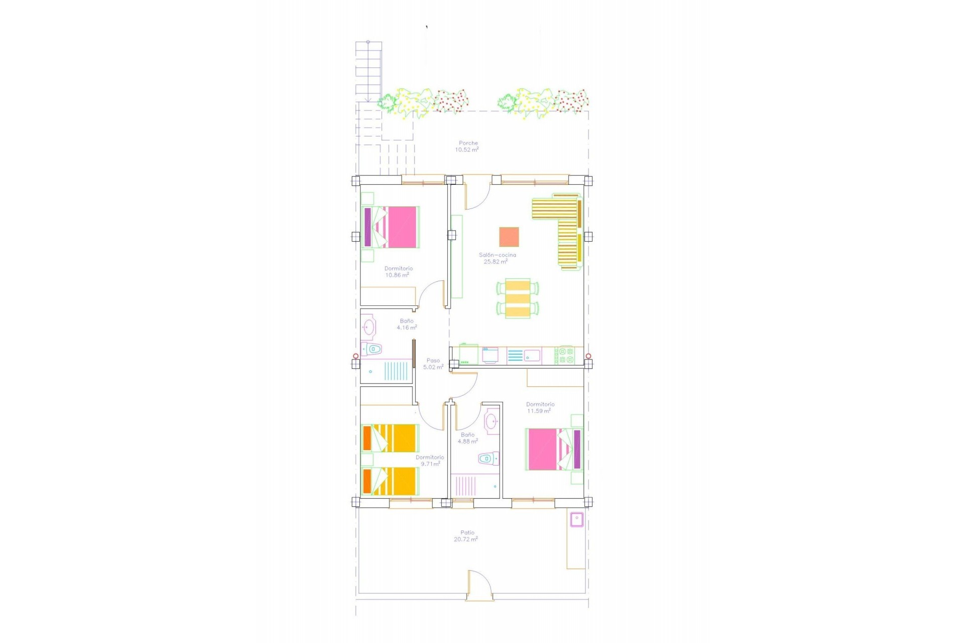 Nybyggnation - Bungalow -
San Javier - pueblo