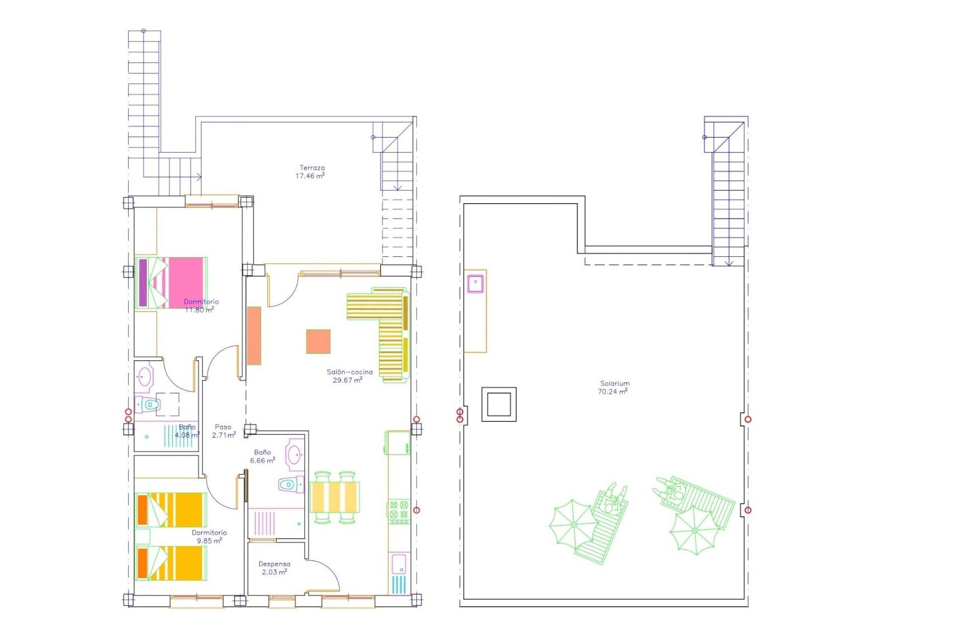 Nybyggnation - Bungalow -
San Javier - pueblo