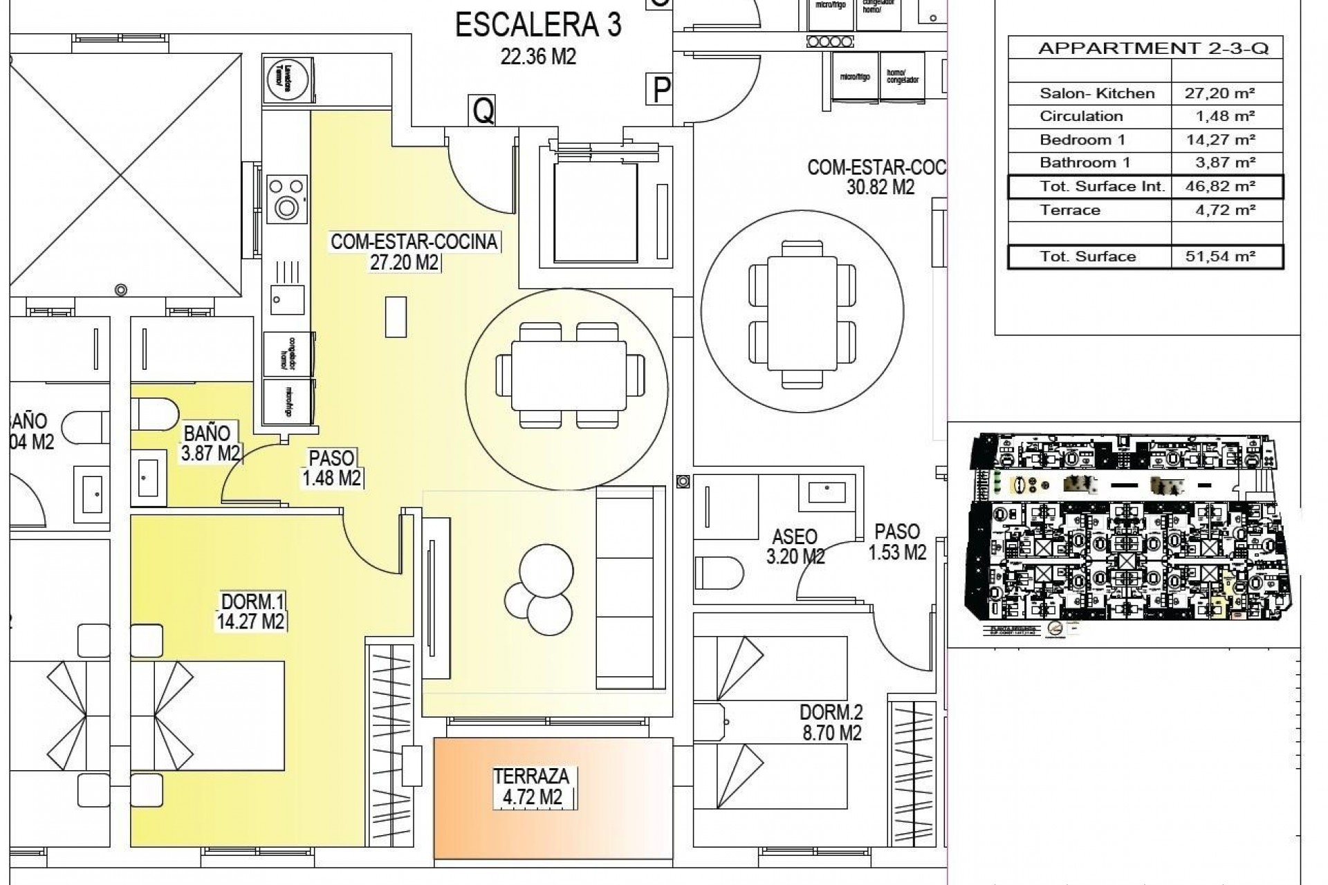 Nybyggnation - Takvåning -
San Miguel de Salinas - Pueblo