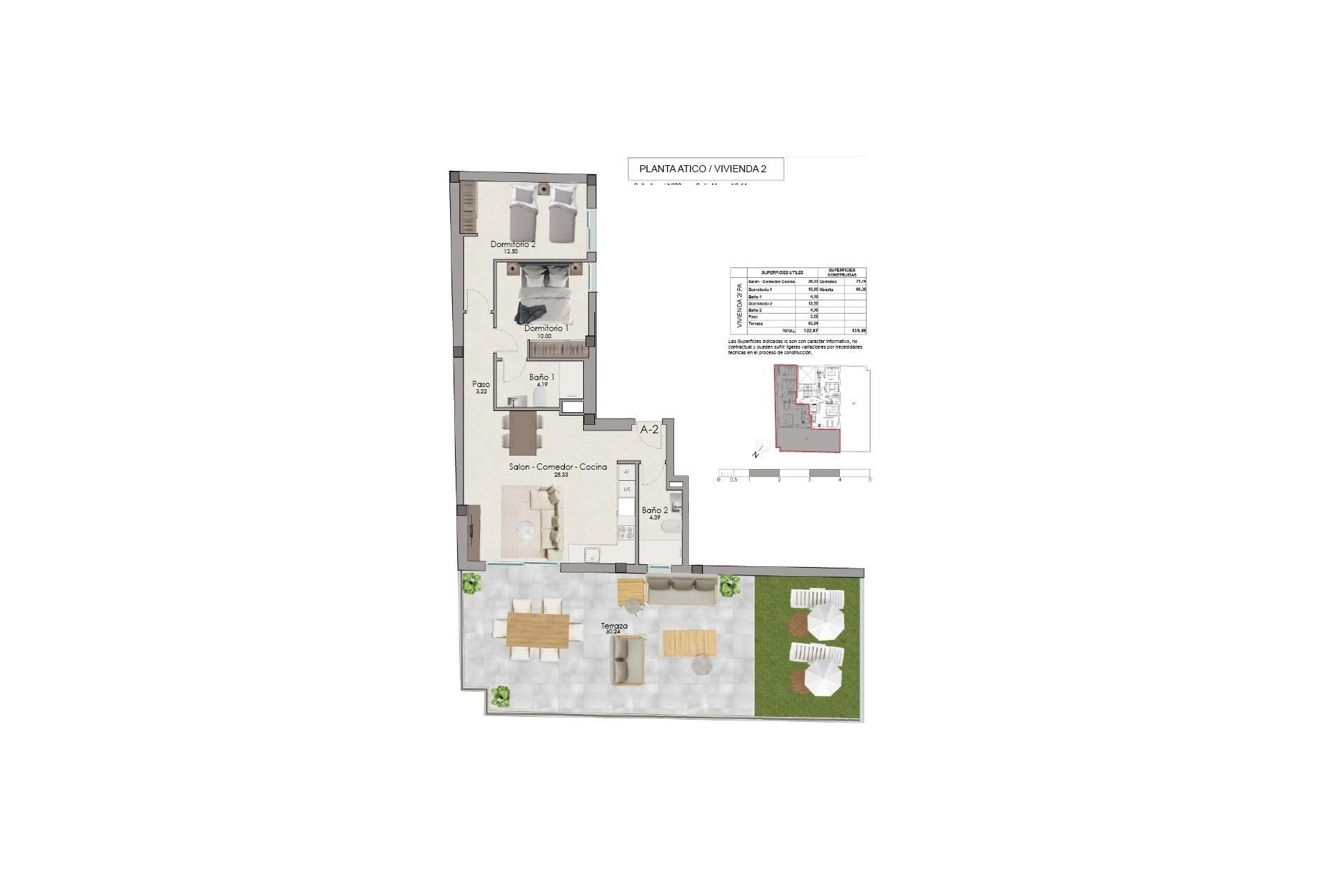 Nybyggnation - Takvåning -
Santa Pola - Centro
