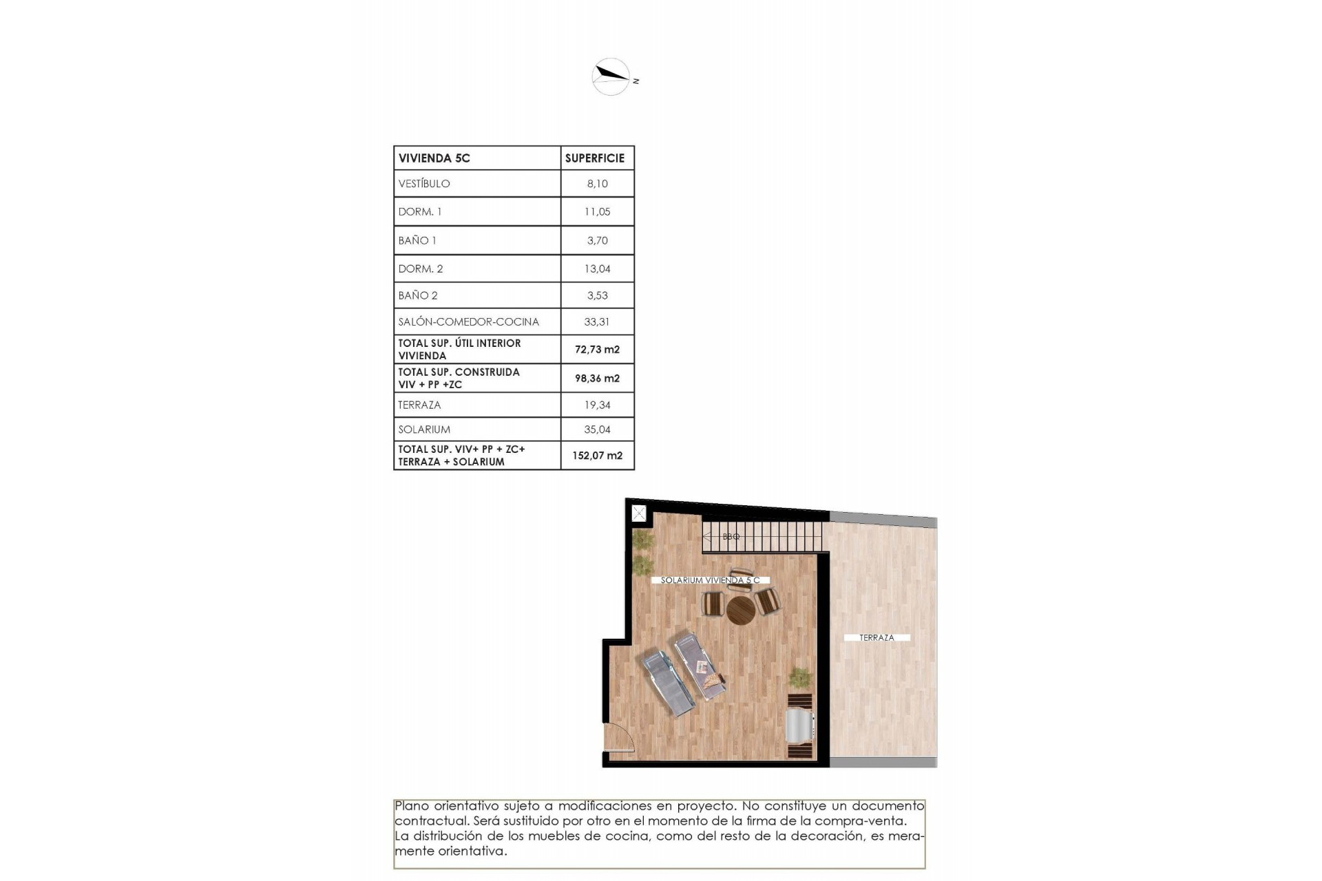 Nybyggnation - Takvåning -
Torrevieja - PARQUE DE LAS NACIONES