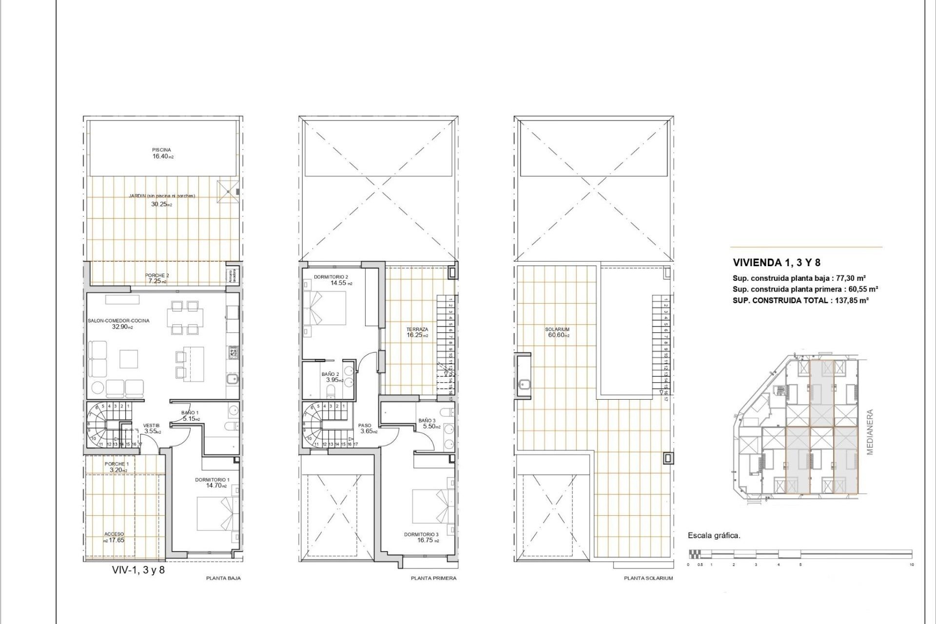 Nybyggnation - Town House -
San Javier - pueblo