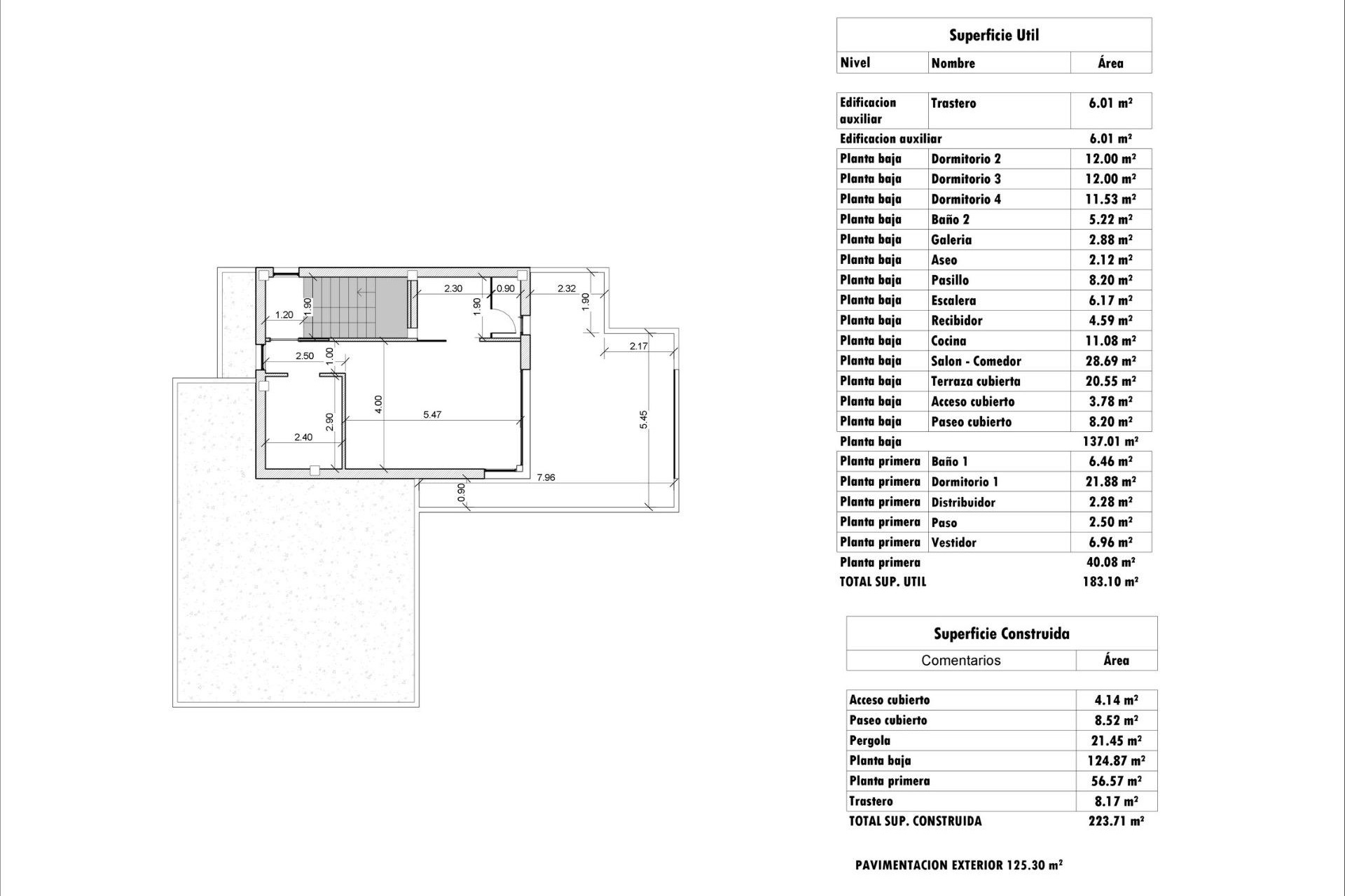 Nybyggnation - Villa -
Aspe - Poligono 19