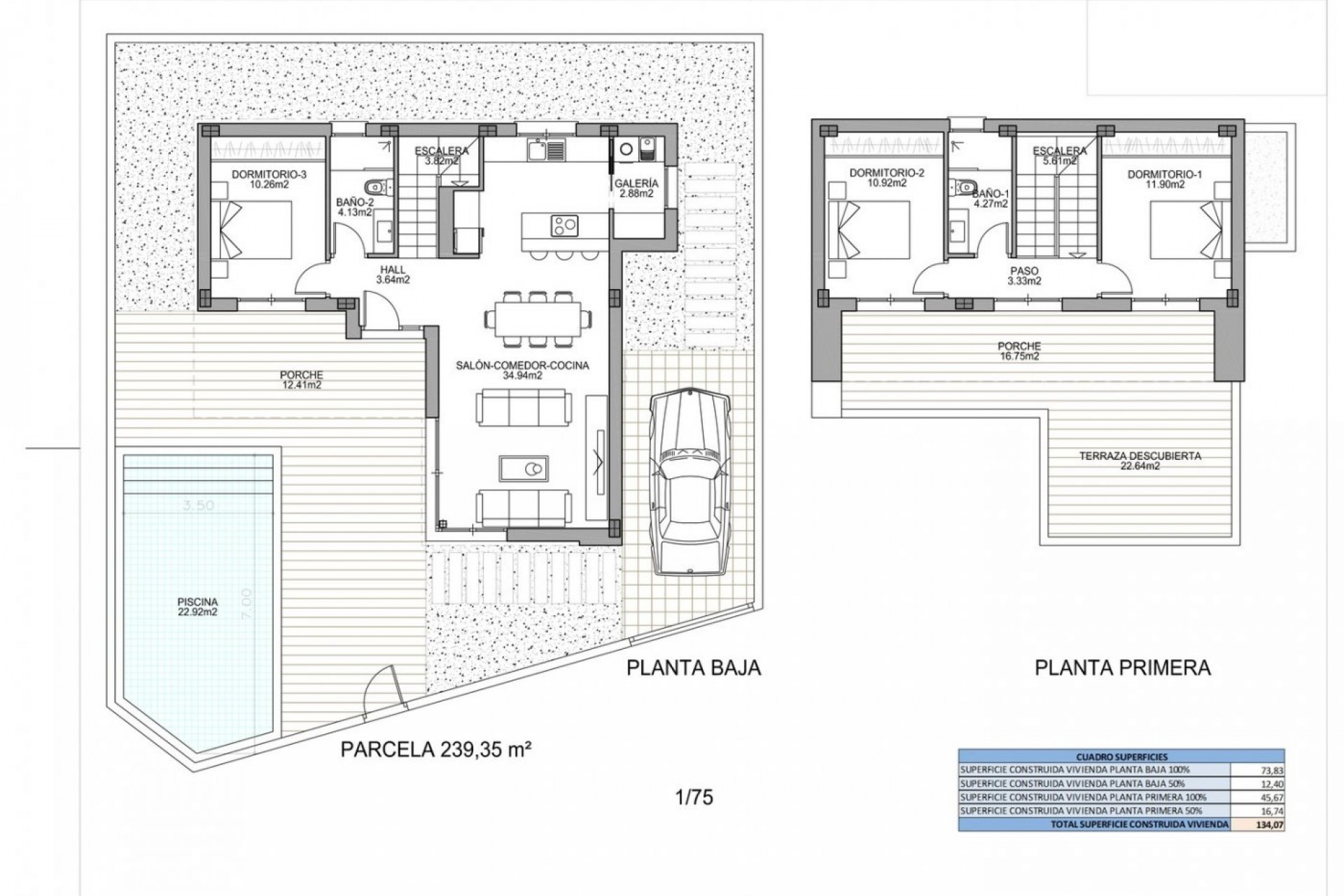 Nybyggnation - Villa -
Benijofar - Polideportivo