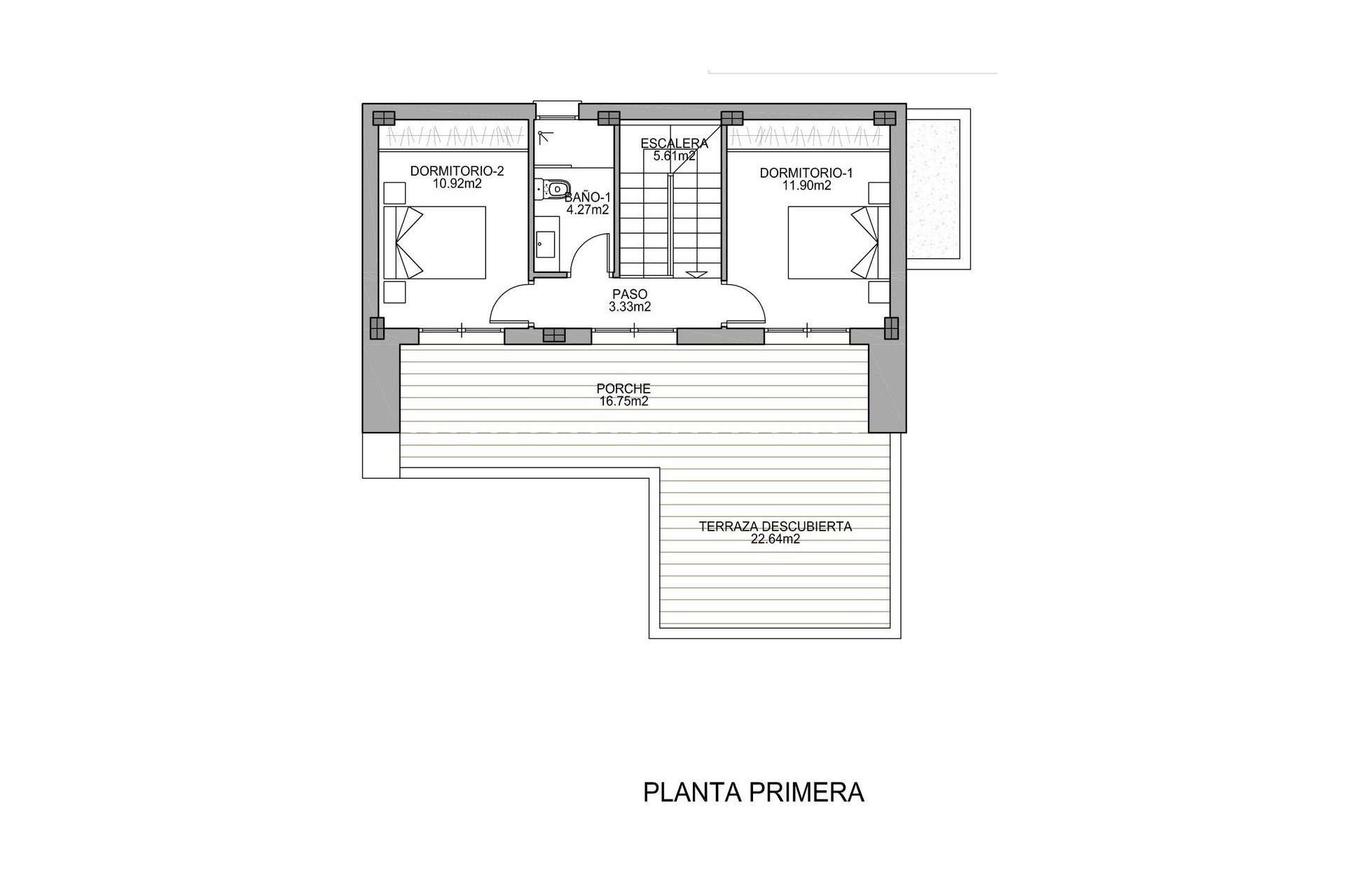 Nybyggnation - Villa -
Benijofar - Polideportivo