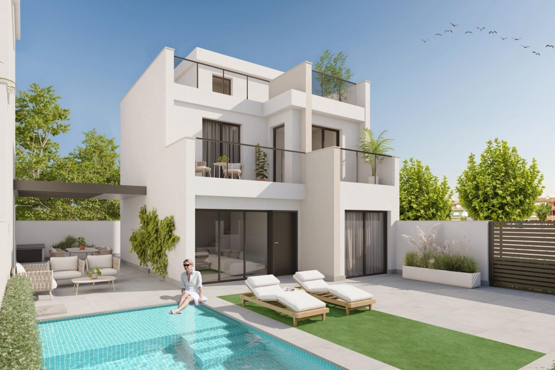 Nybyggnation - Villa -
Los Alcazares - Playa la Atascadera