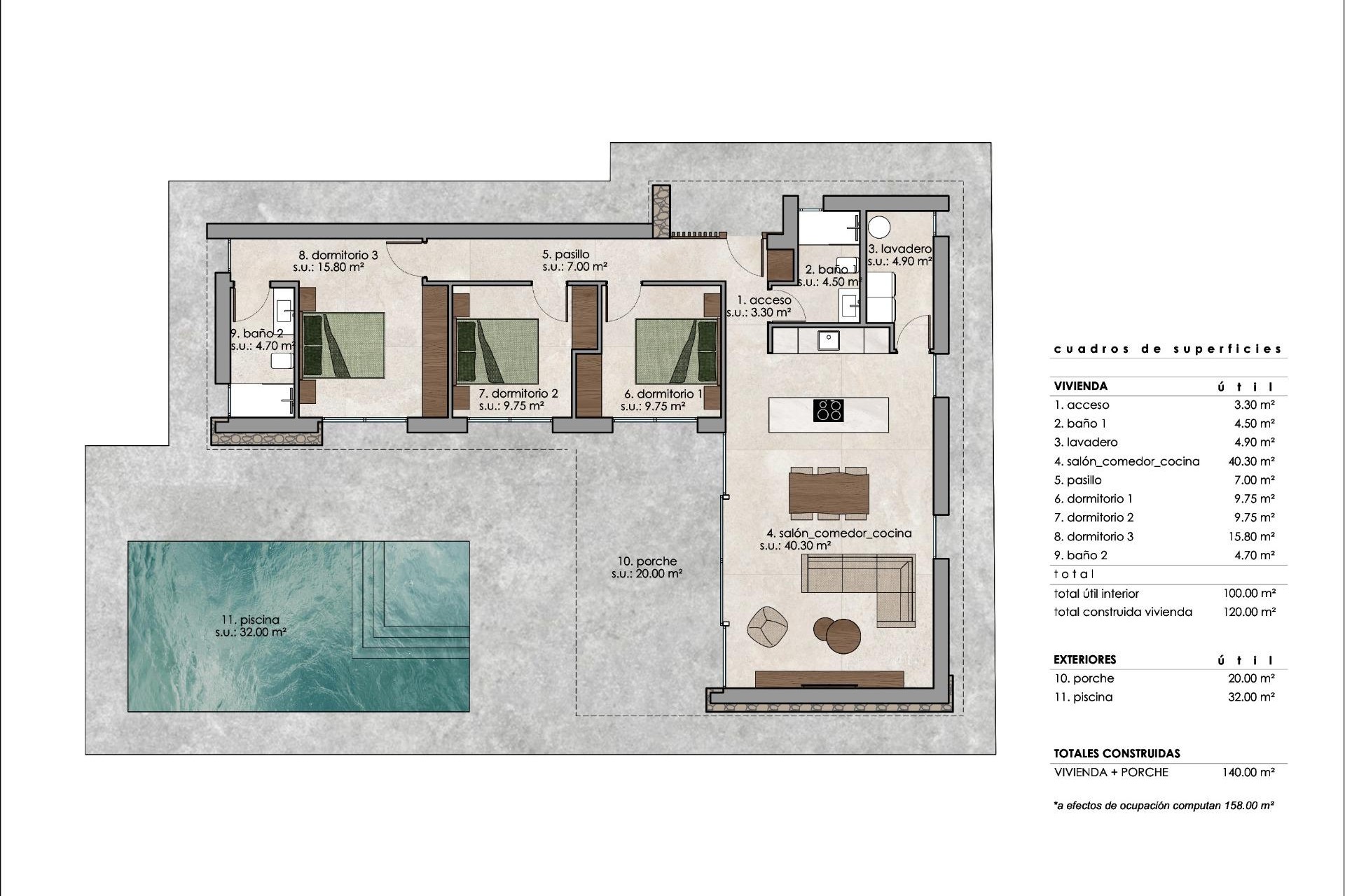 Nybyggnation - Villa -
Pinoso - Lel