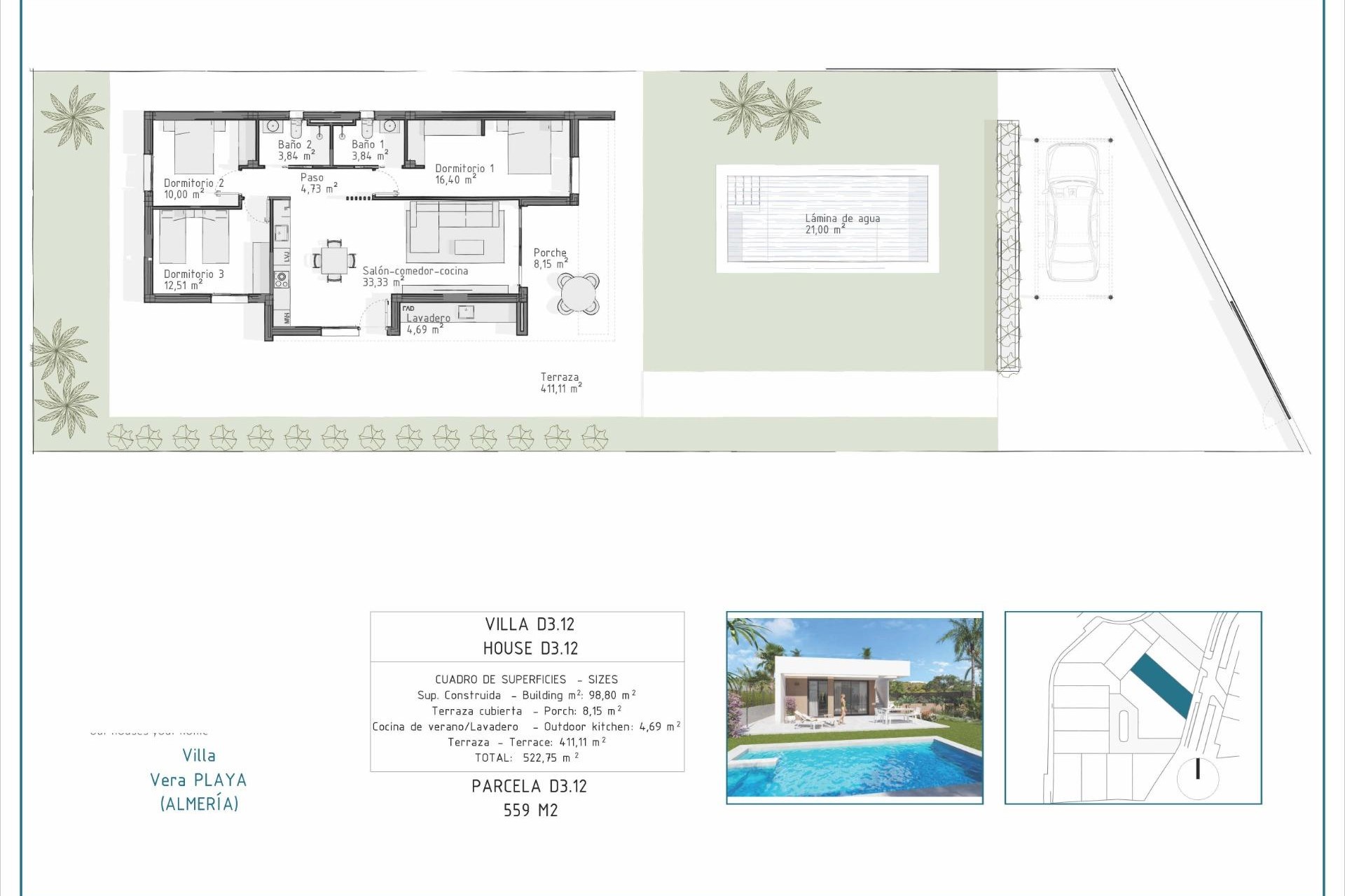 Nybyggnation - Villa -
Vera - Pueblo Salinas