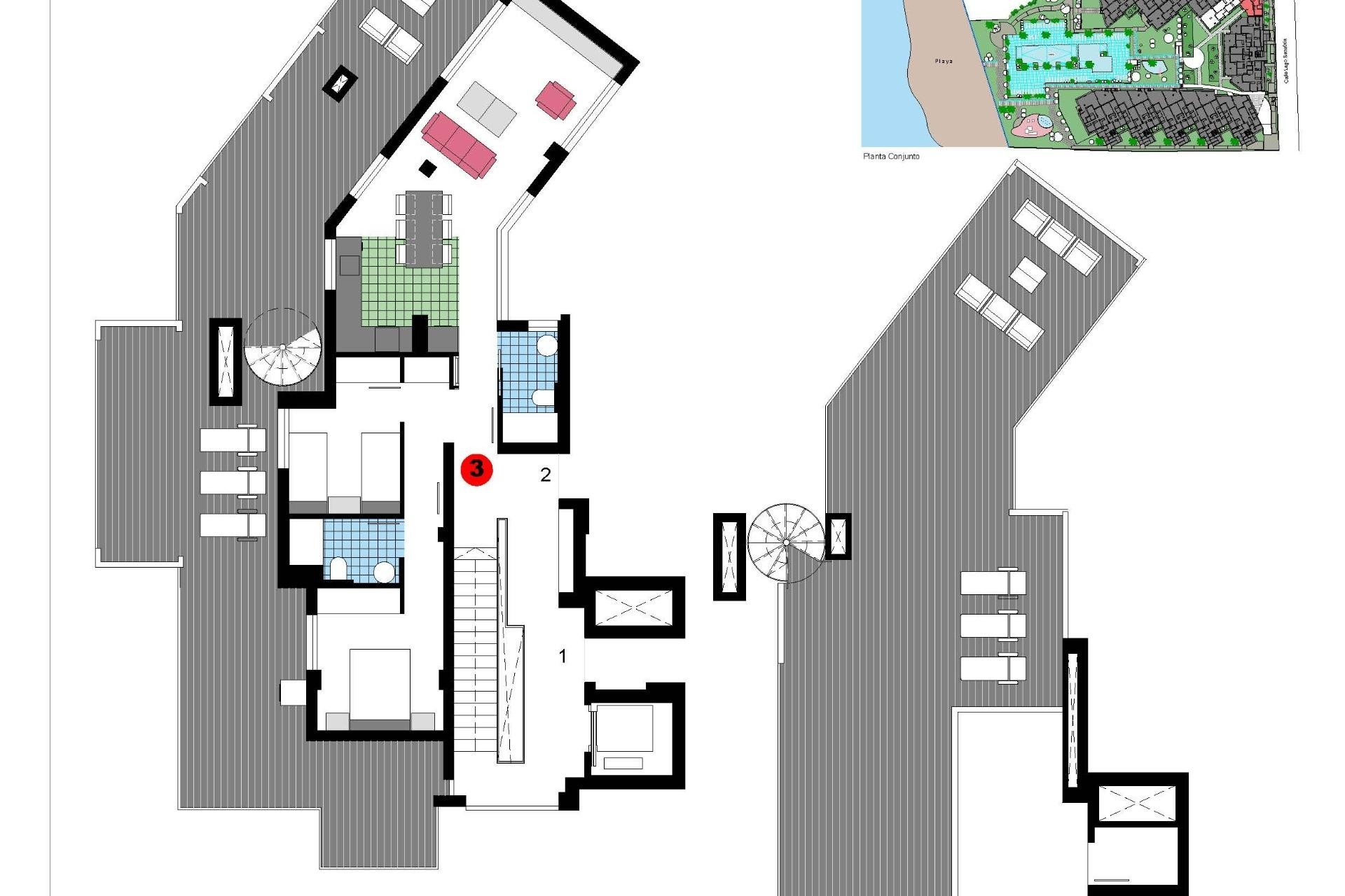 Obra nueva - Ático -
Denia - L´Estanyó (Marinas)