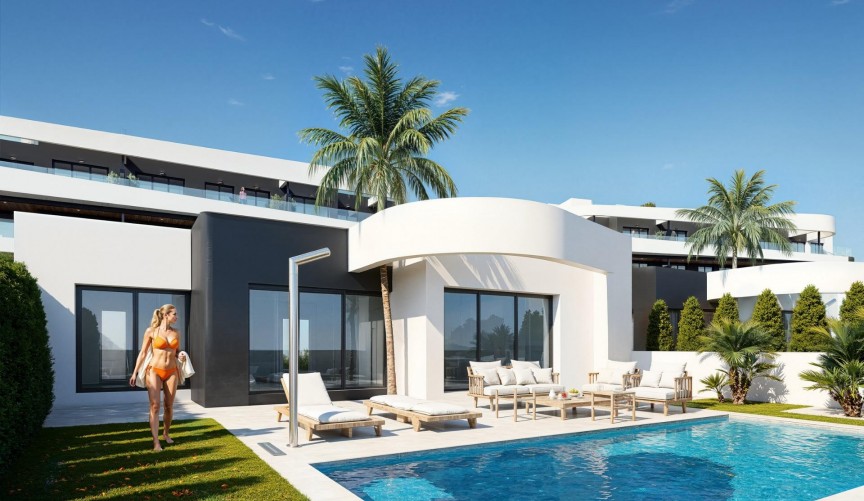 Obra nueva - Villa -
Los Alcazares - Serena Golf