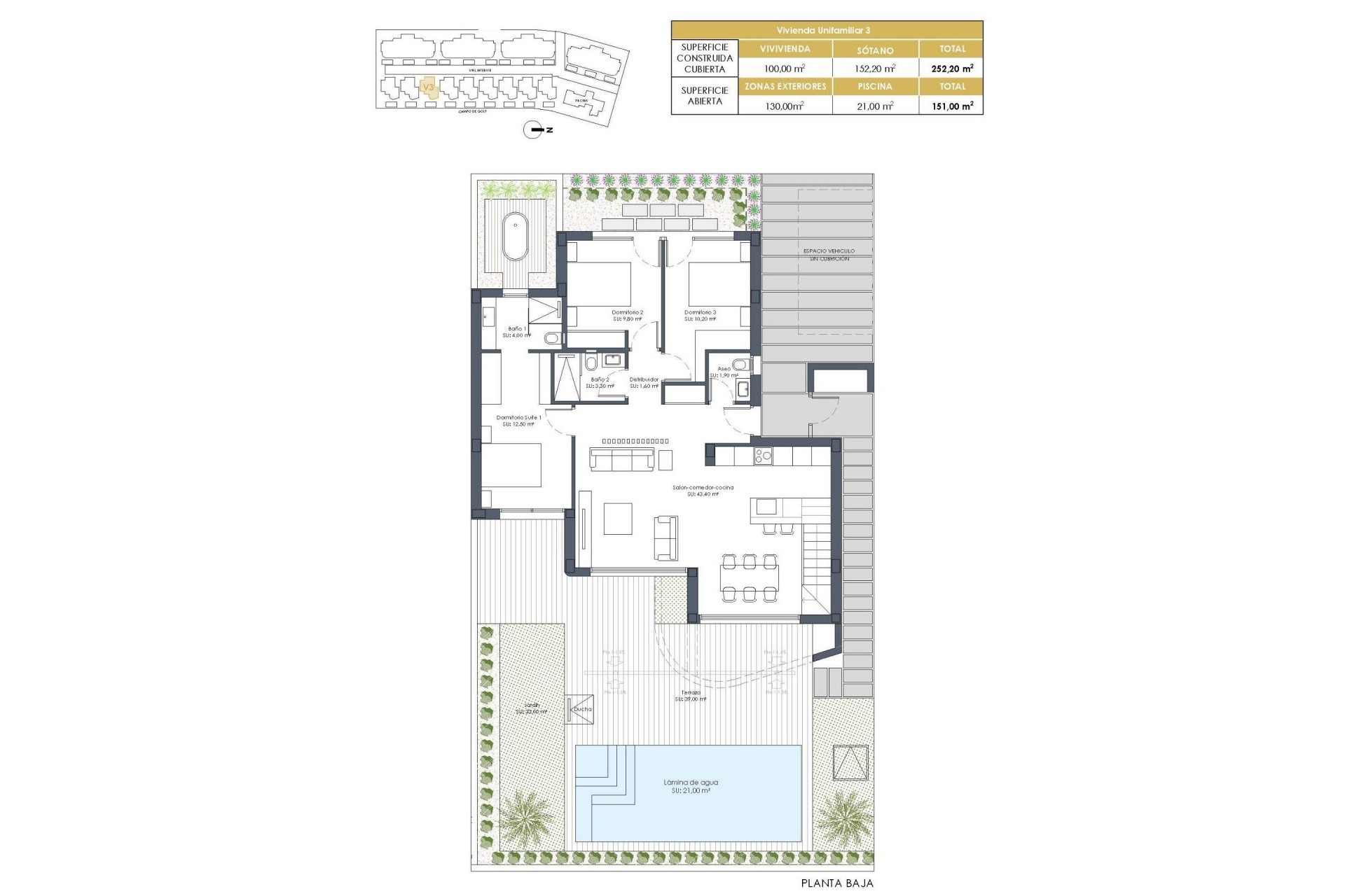 Obra nueva - Villa -
Los Alcazares - Serena Golf