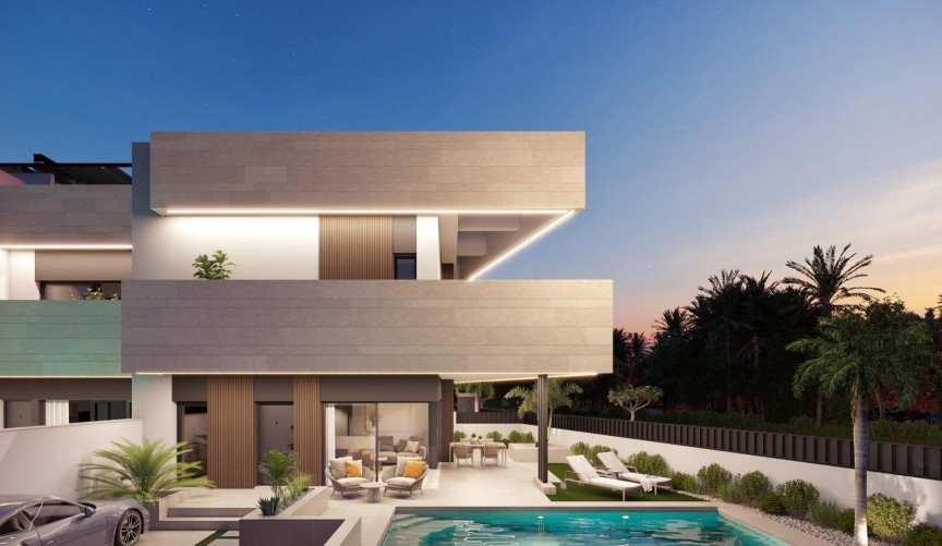 Obra nueva - Villa -
Pilar de la Horadada - parques de Andromeda