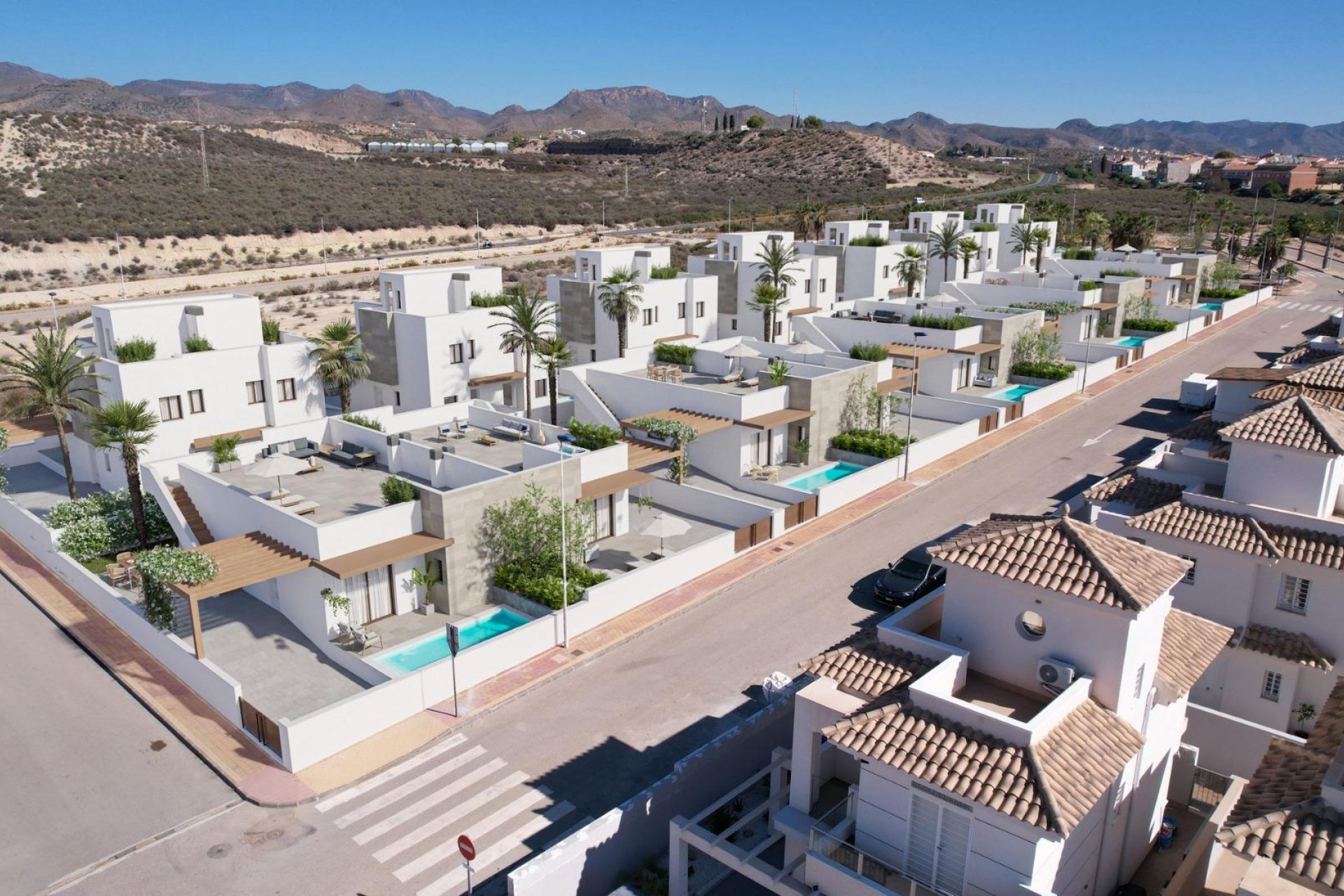 Obra nueva - Villa -
Puerto de Mazarron - Caleñares