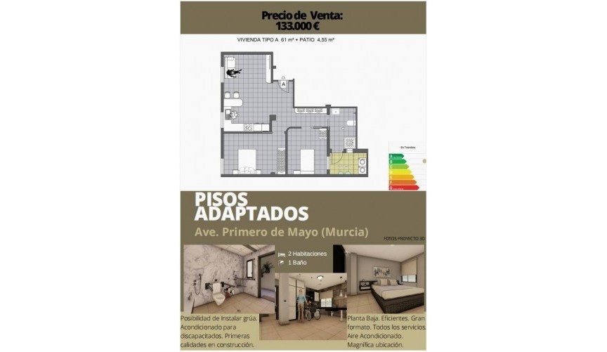 Resale - Apartment -
Murcia - Vistabella